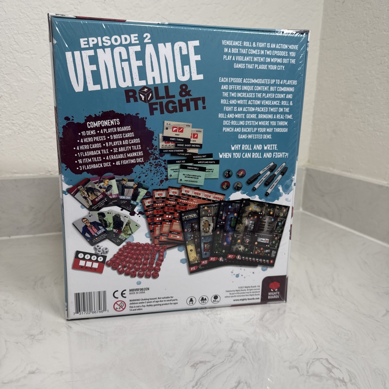 Vengeance: Roll & Fight Episode 2- Board Game, 1-4 Players New Sealed