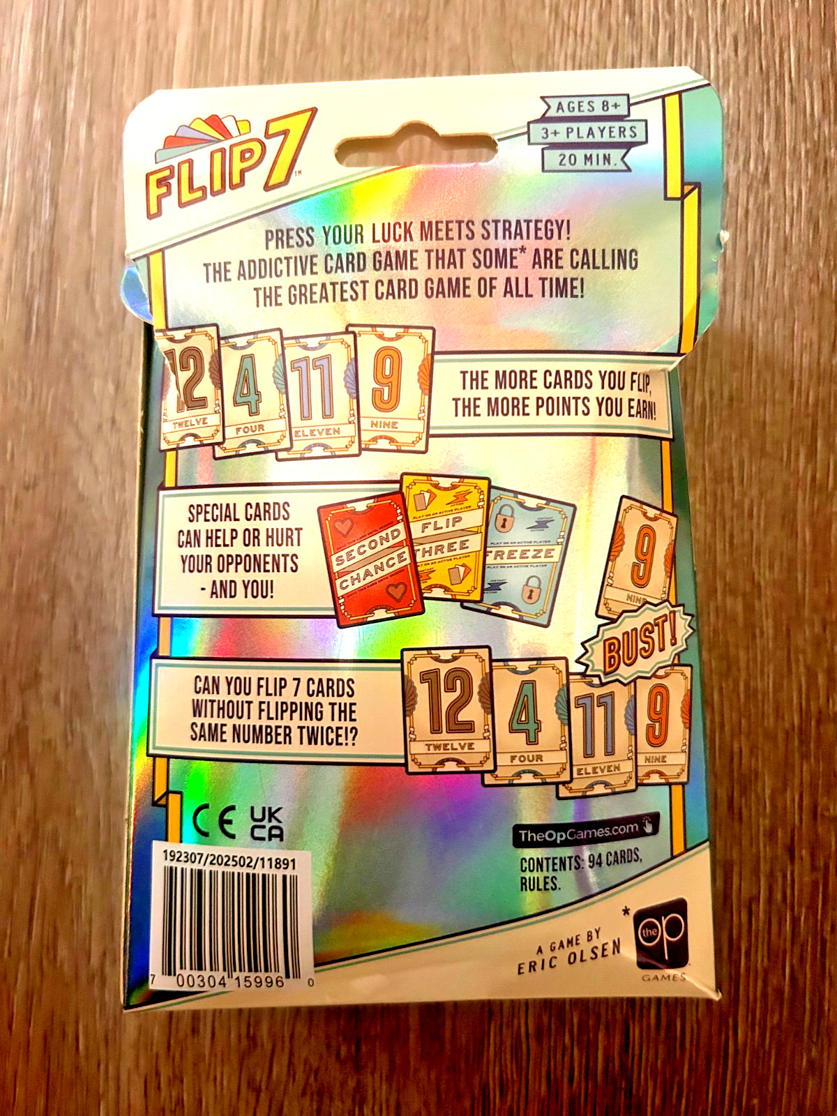 Flip 7 Card Game Luck Strategy Family Eric Olson New – Other