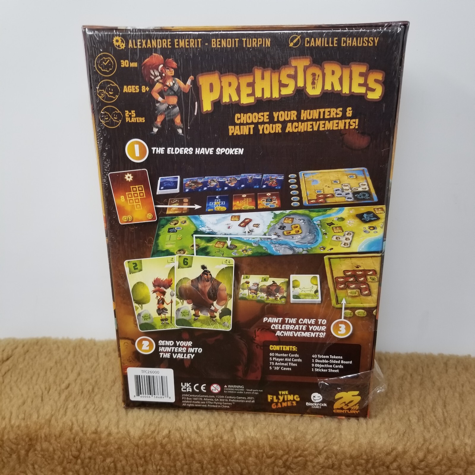 Prehistories Board Game by 25th Century Games NEW Sealed FLAW Look