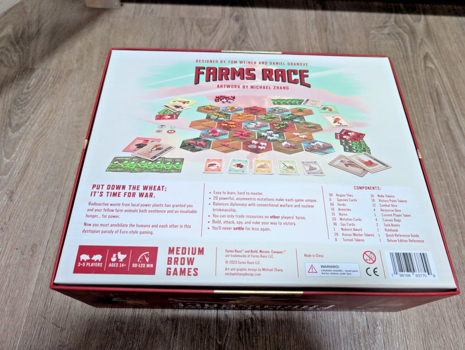 NEW Farms Race Deluxe Edition Game Medium Brow Games Strategy Board Game