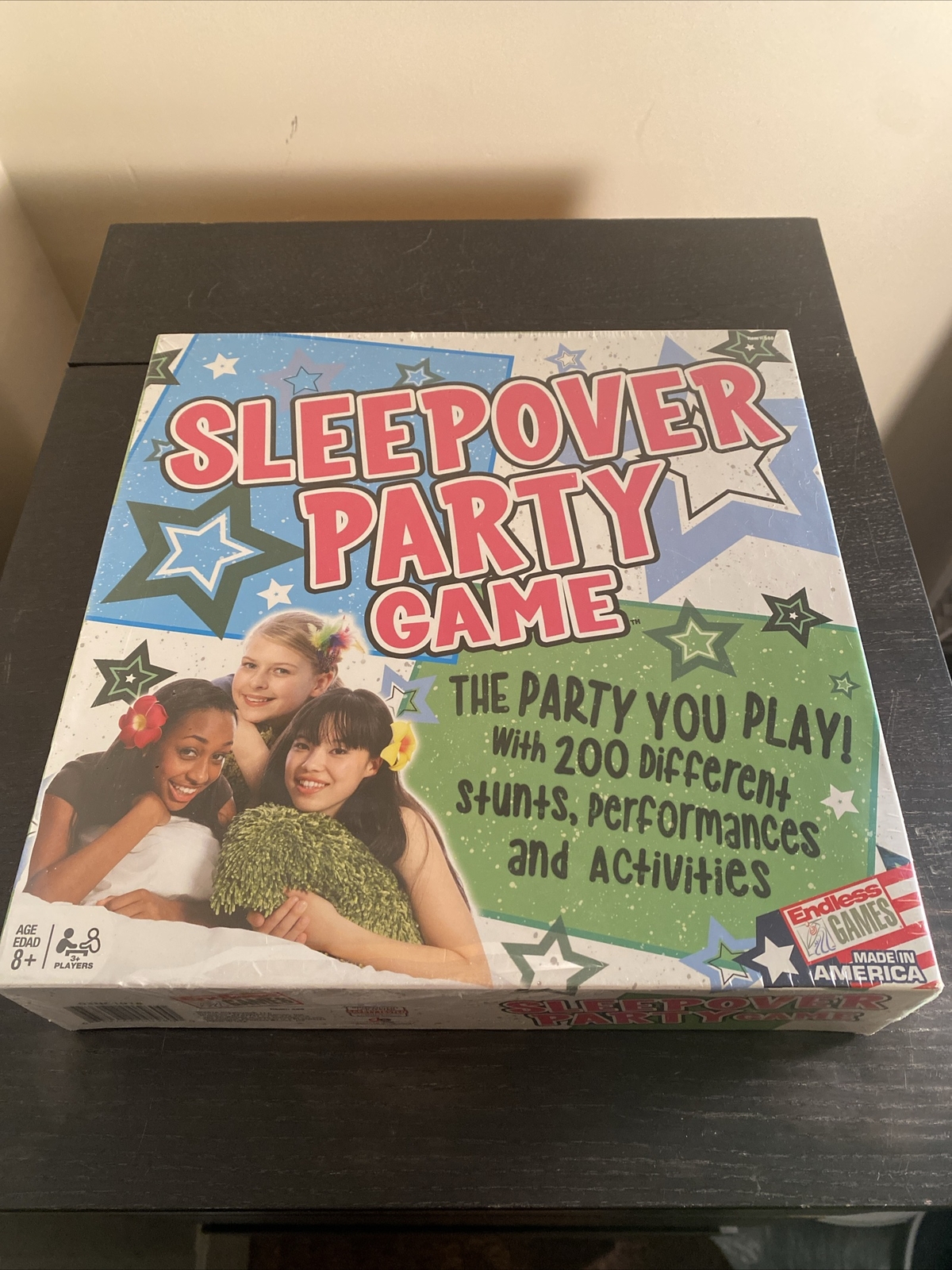 “THE SLEEPOVER PARTY GAME” 2014 Ages 8+ Complete By Endless Games Preowned