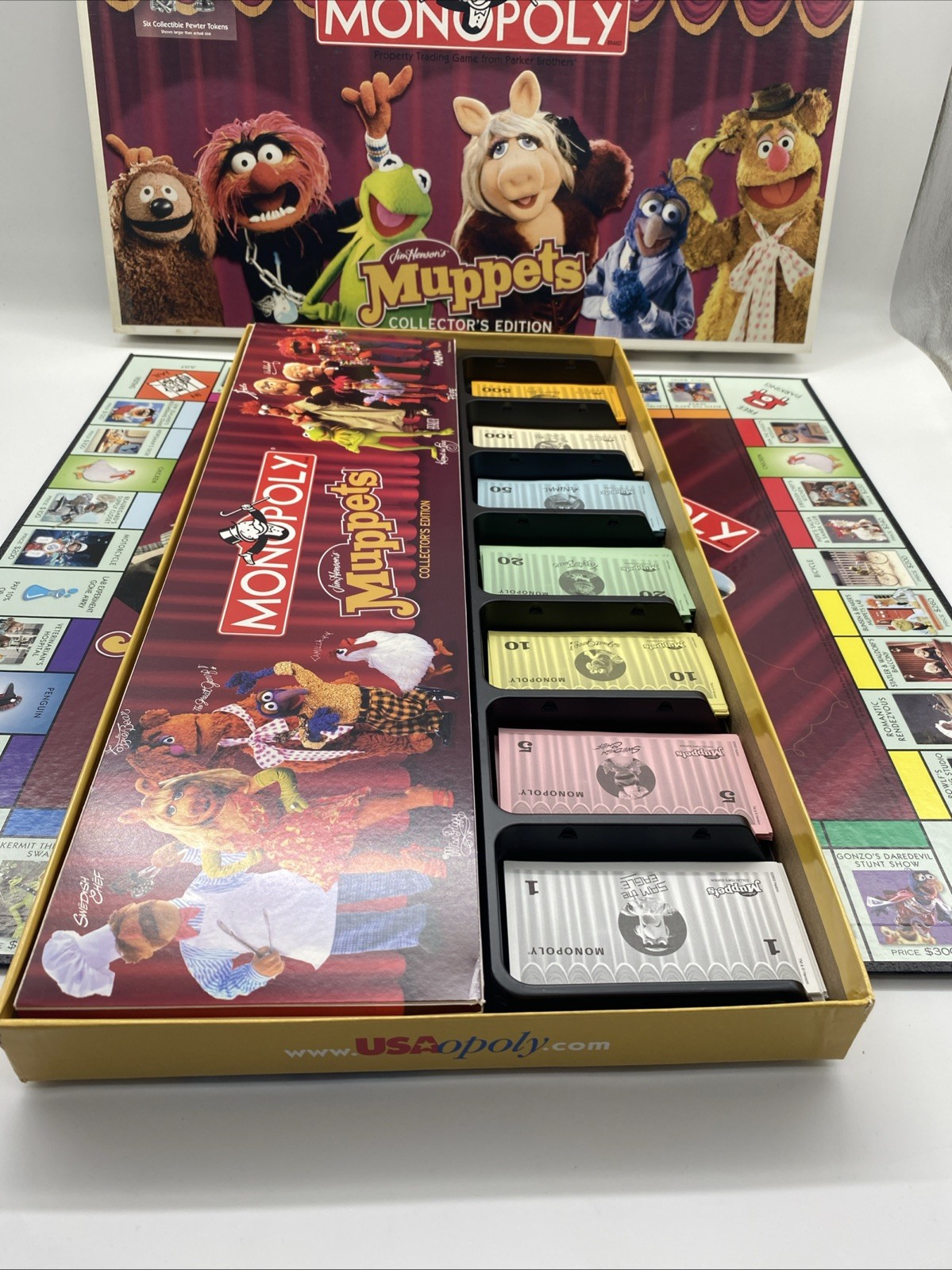 The Muppets Monopoly Collector’s Edition Board Game 2003 COMPLETE