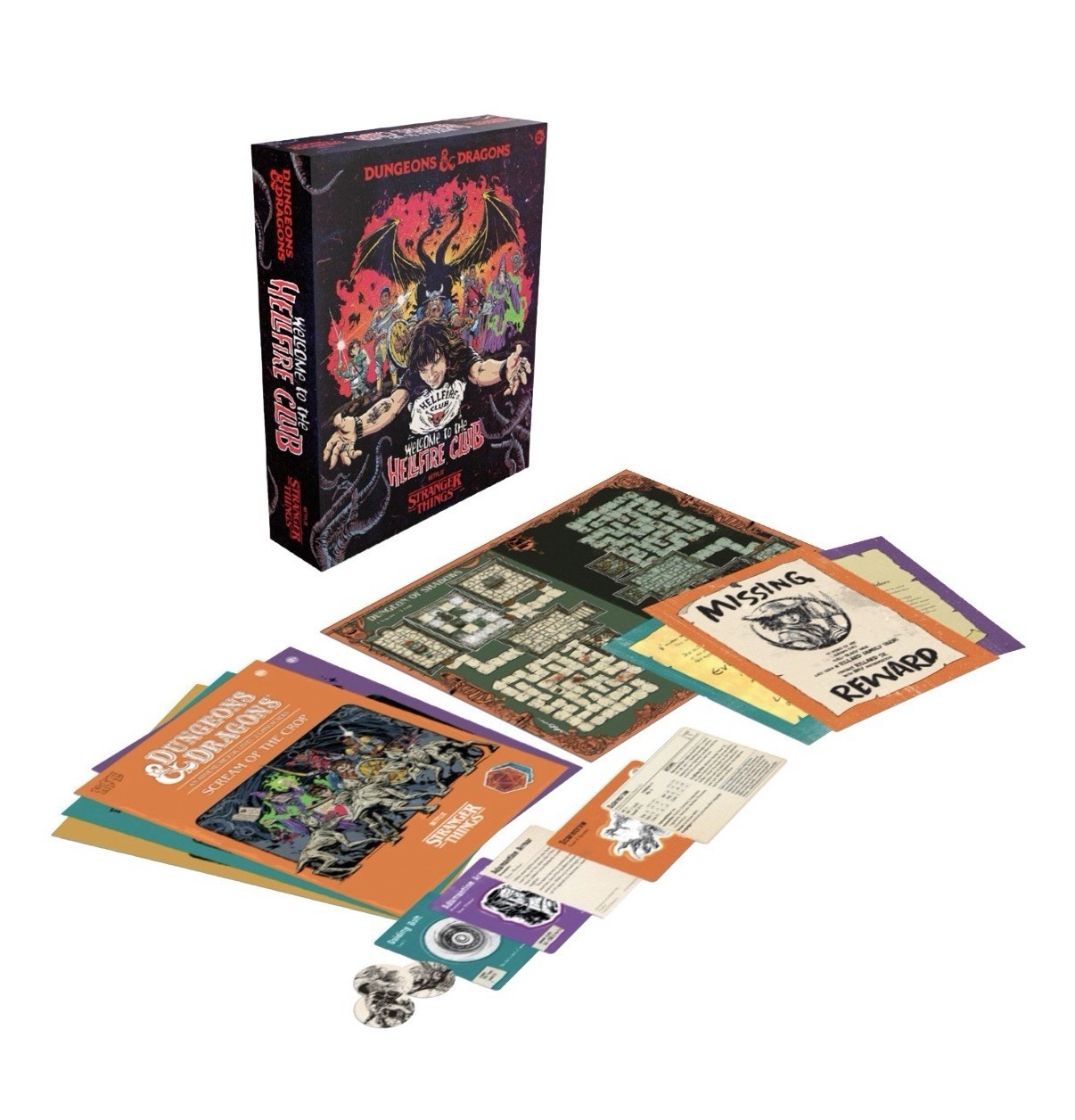 Stranger Things Welcome to the Hellfire Club Dungeons & Dragons Game Box Set NEW