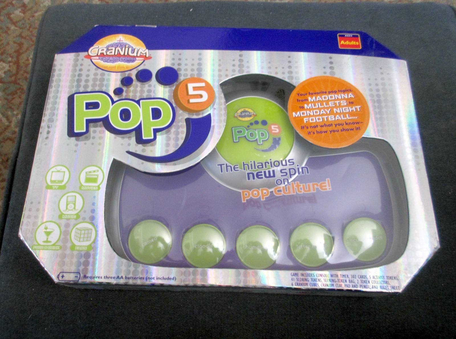 Cranium Pop 5 Adult Pop Culture Trivia Console Board Game – NEW – Sealed
