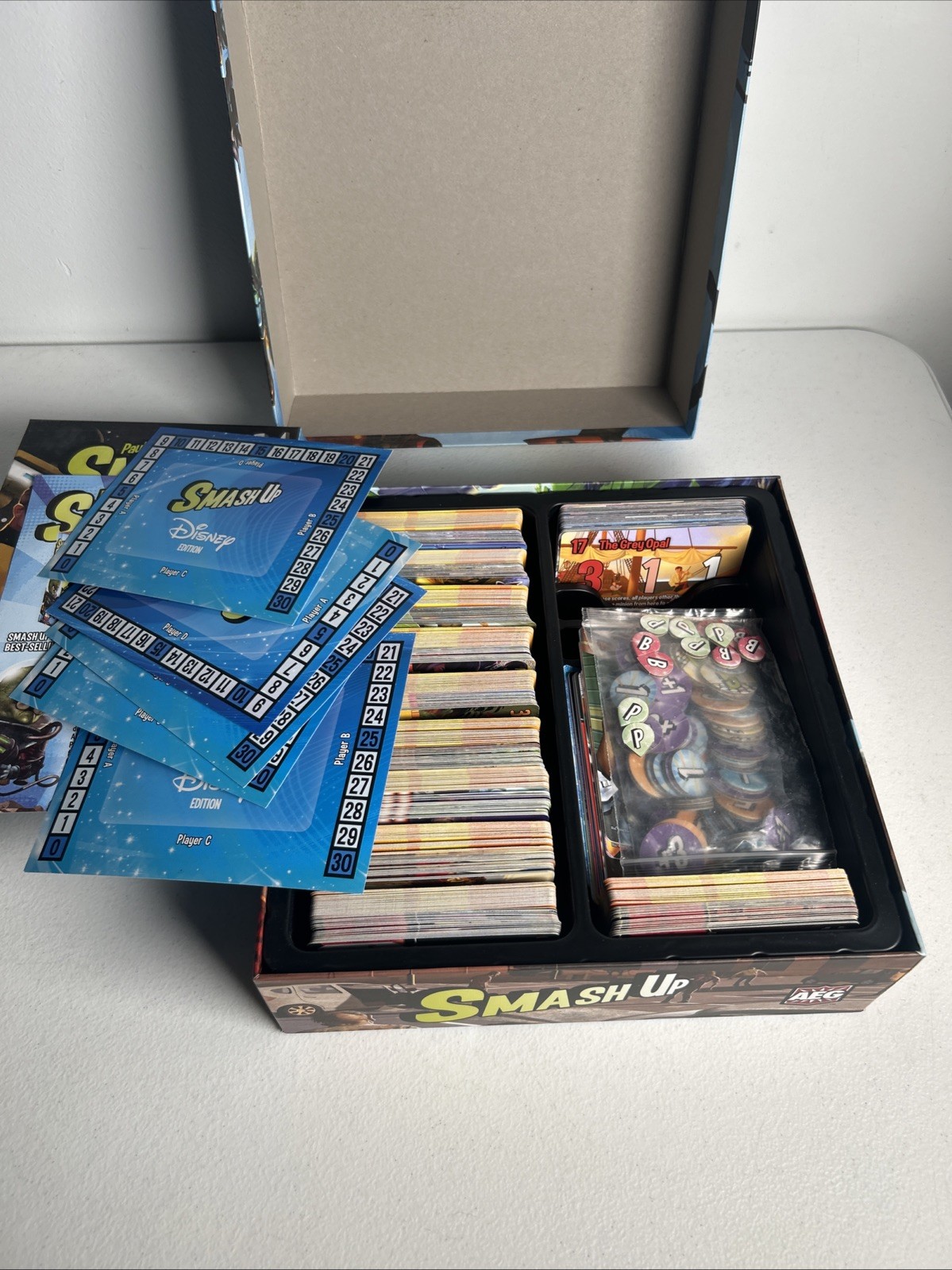 Smash Up Card Game Base Set & Cease And Desist & Disney Expansion Set