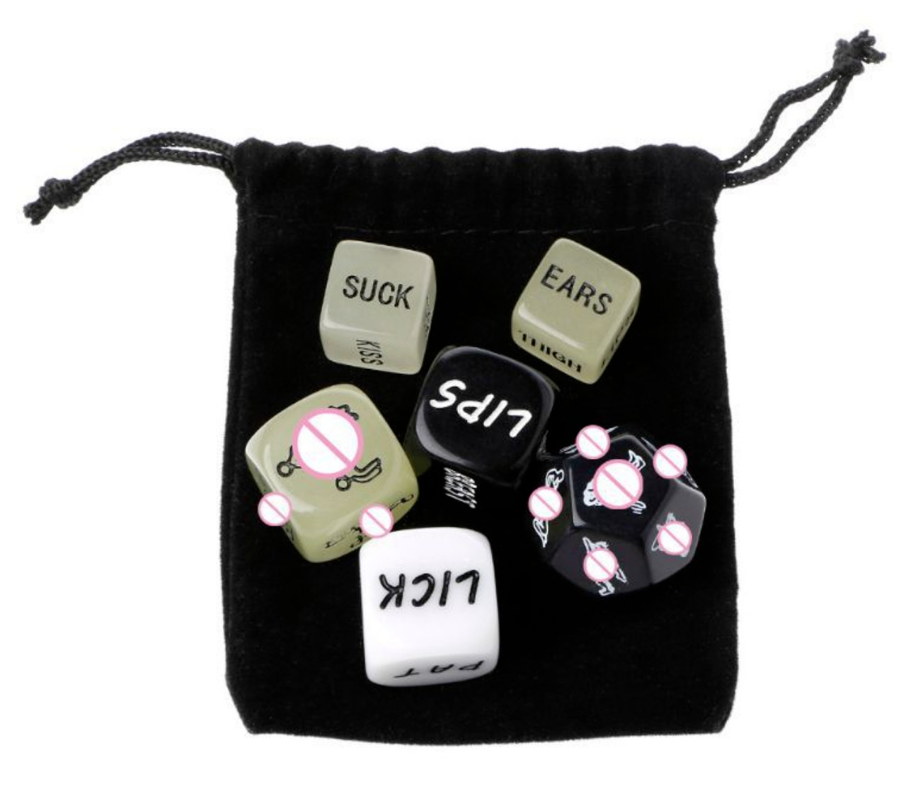 6pcs Sexy Dice Adult Position Game Foreplay Toy Set Lover Couple Games