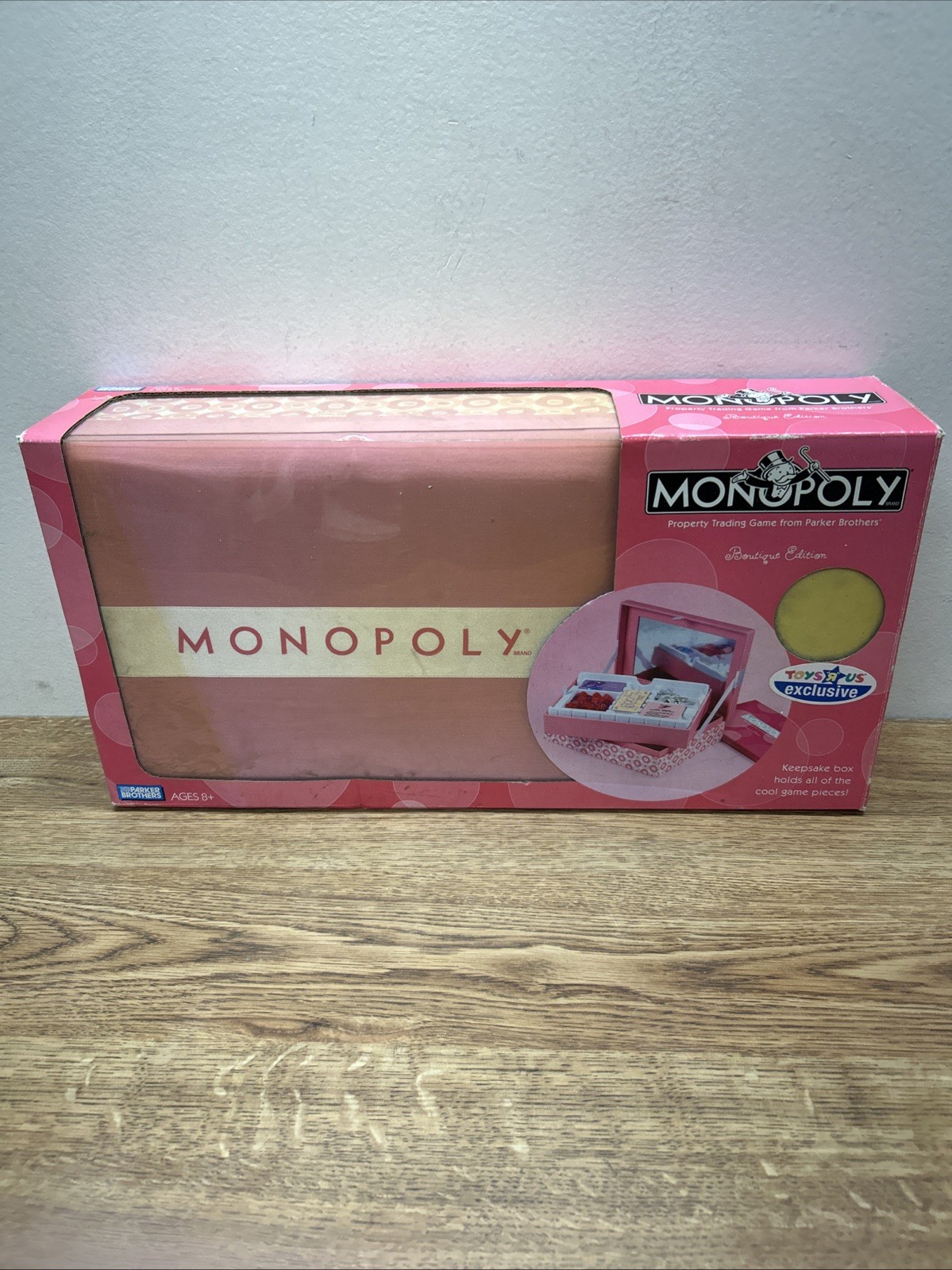 Monopoly Boutique Edition 2007 Toys R Us Exclusive Pink Keepsake Box RARE HTF