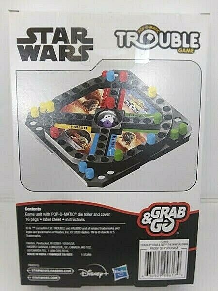 Hasbro Trouble The Mandalorian Star Wars Game Pop O Matic Game Ages 5 And Up NEW