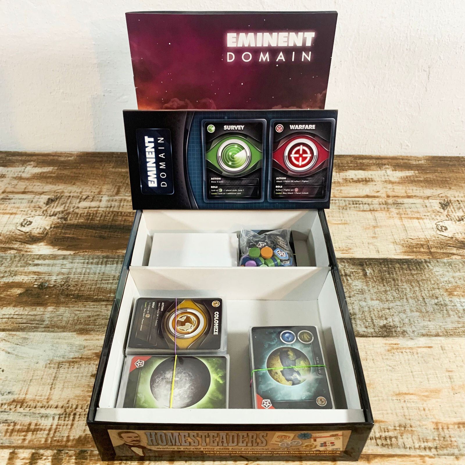 EMINENT DOMAIN Card Board Game – 99.9% Complete – TMG Tasty Minstrel Games