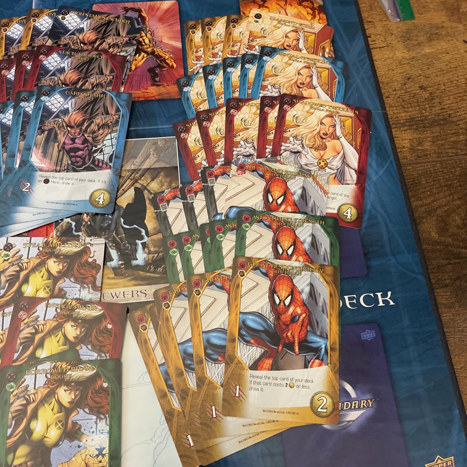 Legendary A Marvel Deck Building Card Game Base Set 2012 Missing 1 Sentinel Card