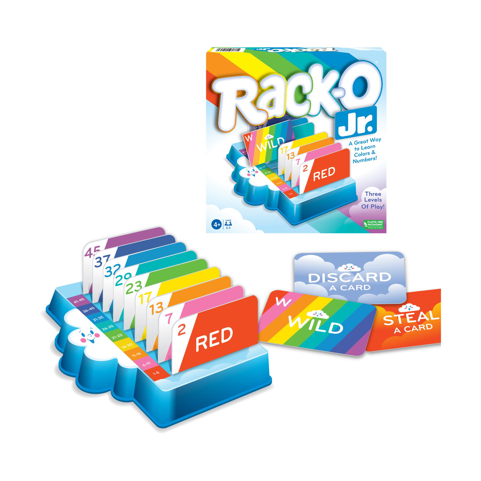 New – Winning Moves Rack-O Jr. – Ages 4+ | 2-4 players