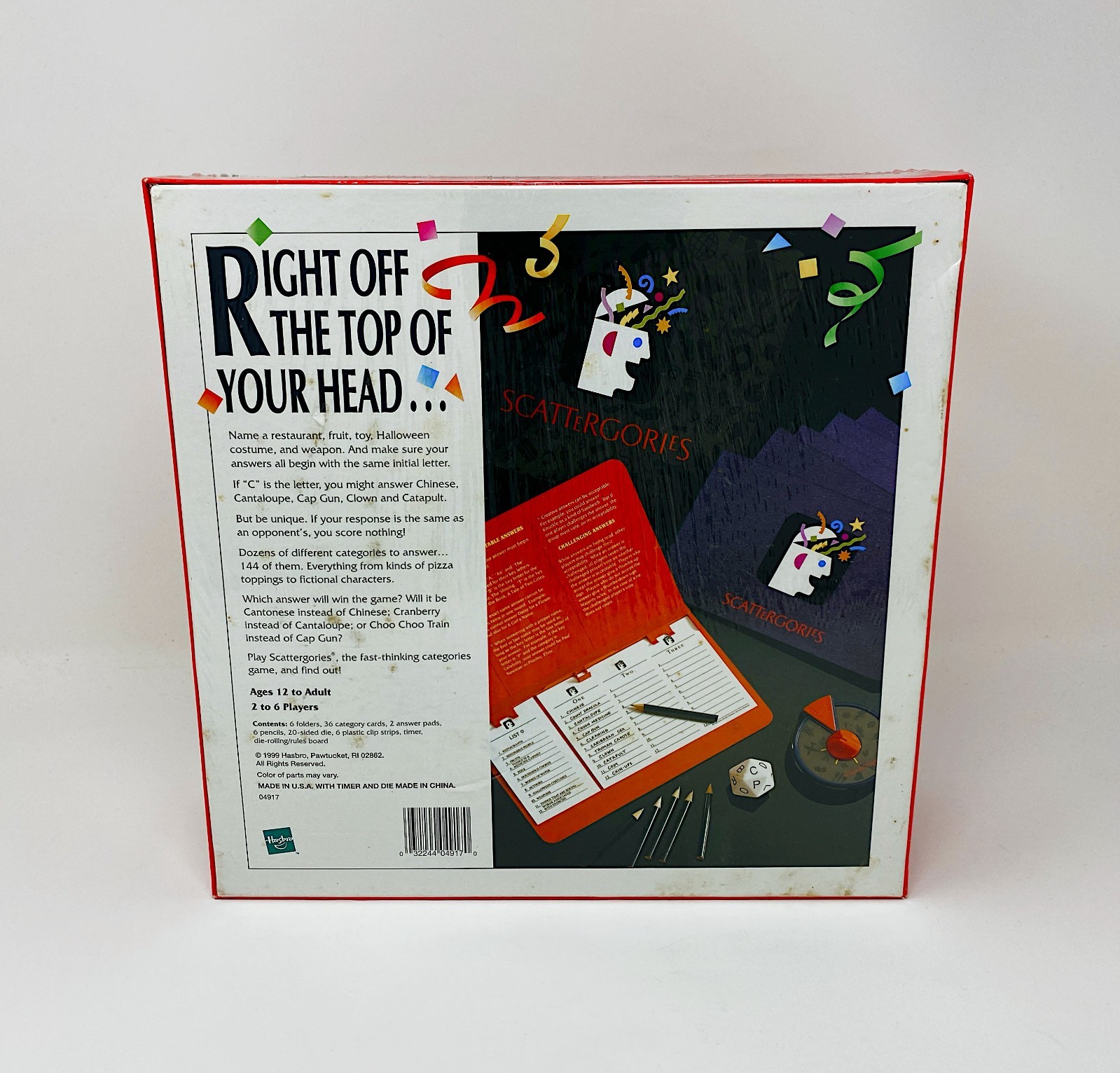 The Game of Scattergories 1999 by Hasbro NEW