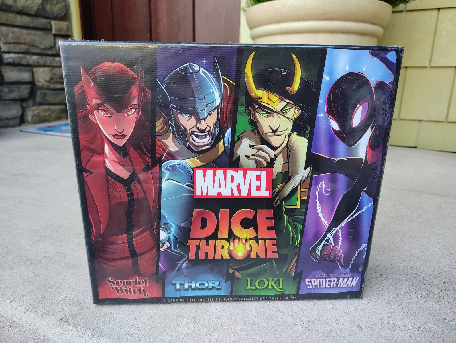 Marvel Dice Throne – 4 Hero Game – Brand New Sealed – Thor – Loki – SpiderMan Q2