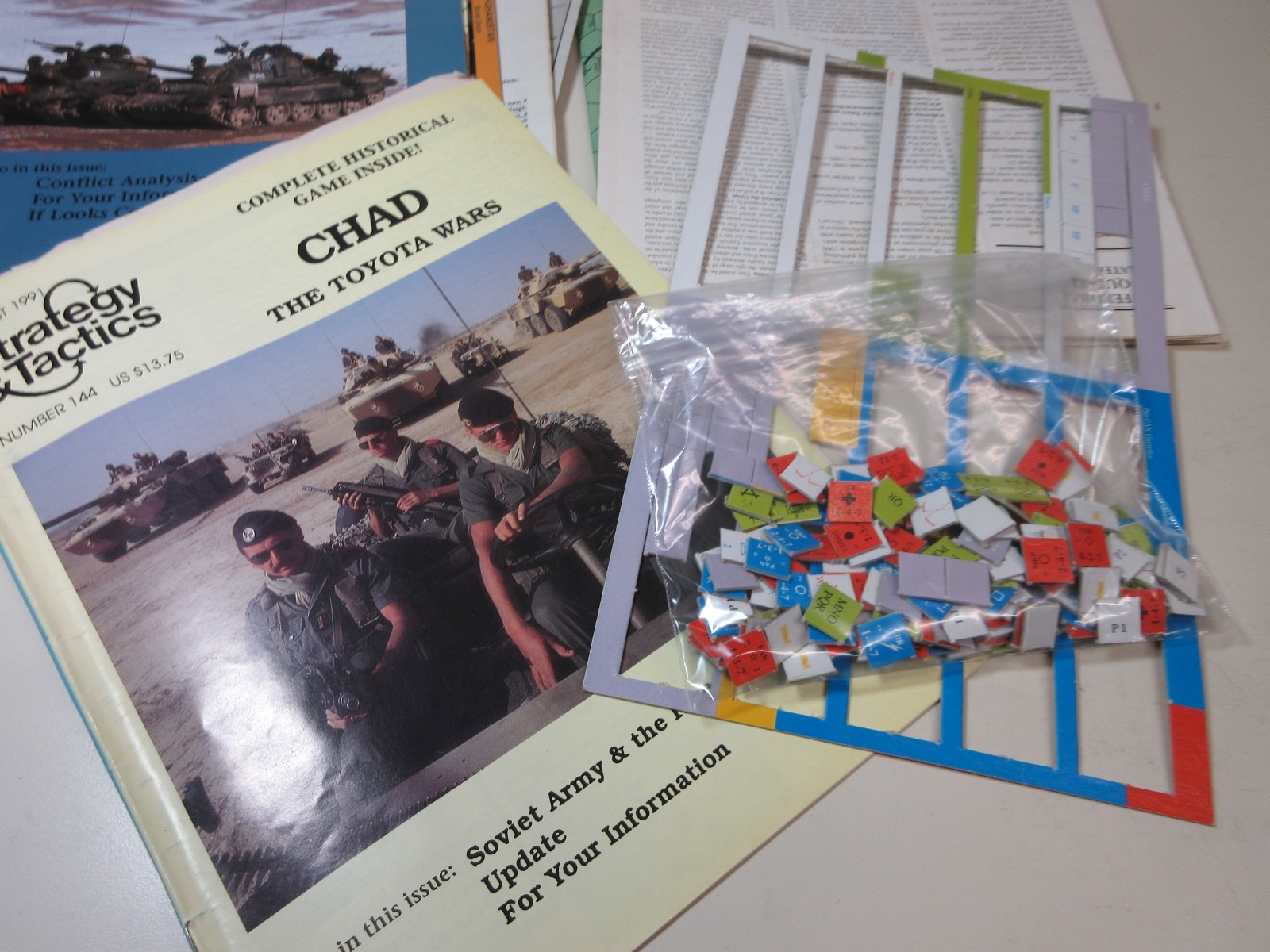 LOT OF 3 Strategy & Tactics/Decision Magazine War games # 139 144 147 PUNCHED