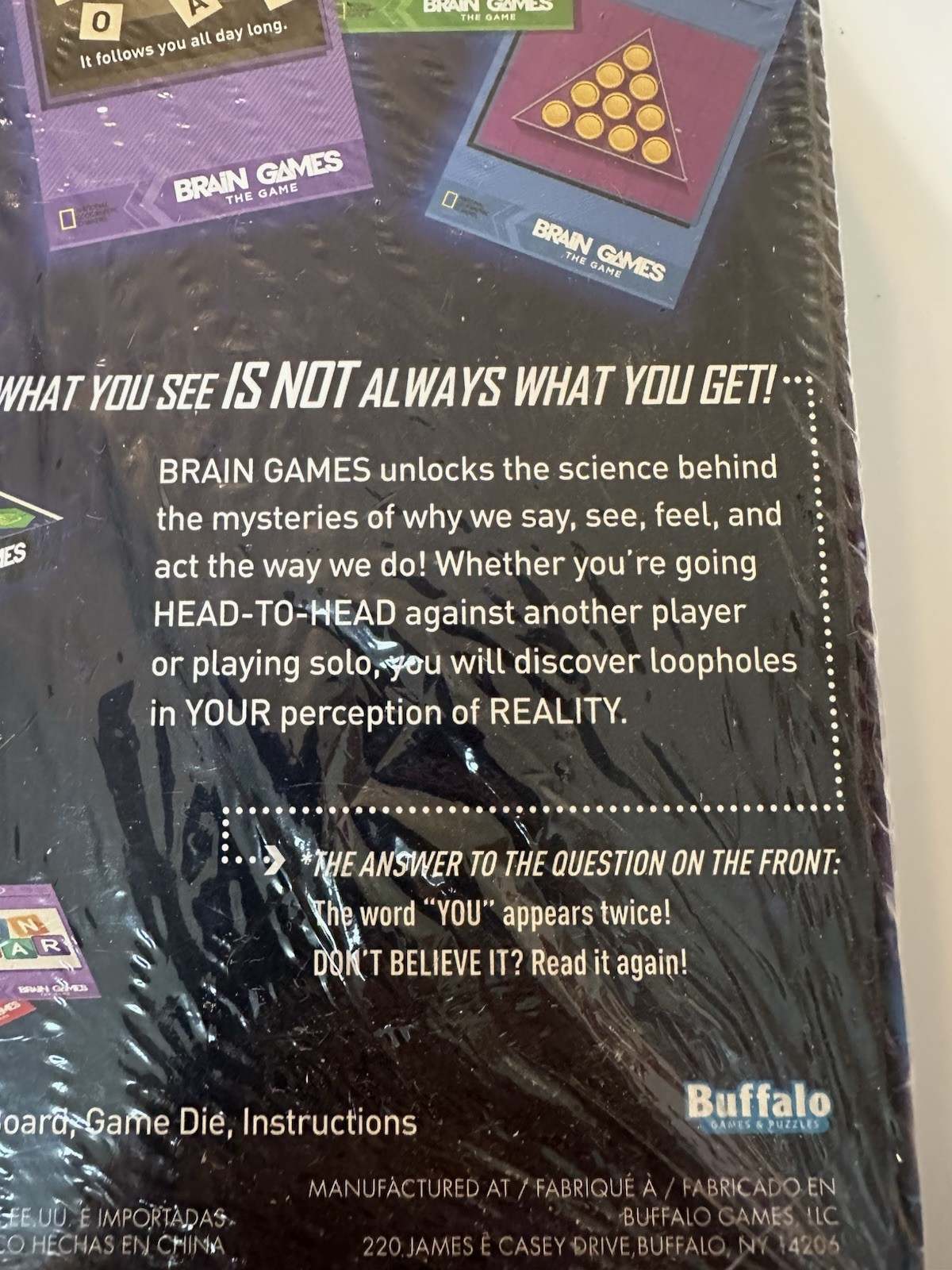 Brain Games Board Game The National Geographic Channel Brand New Factory Sealed