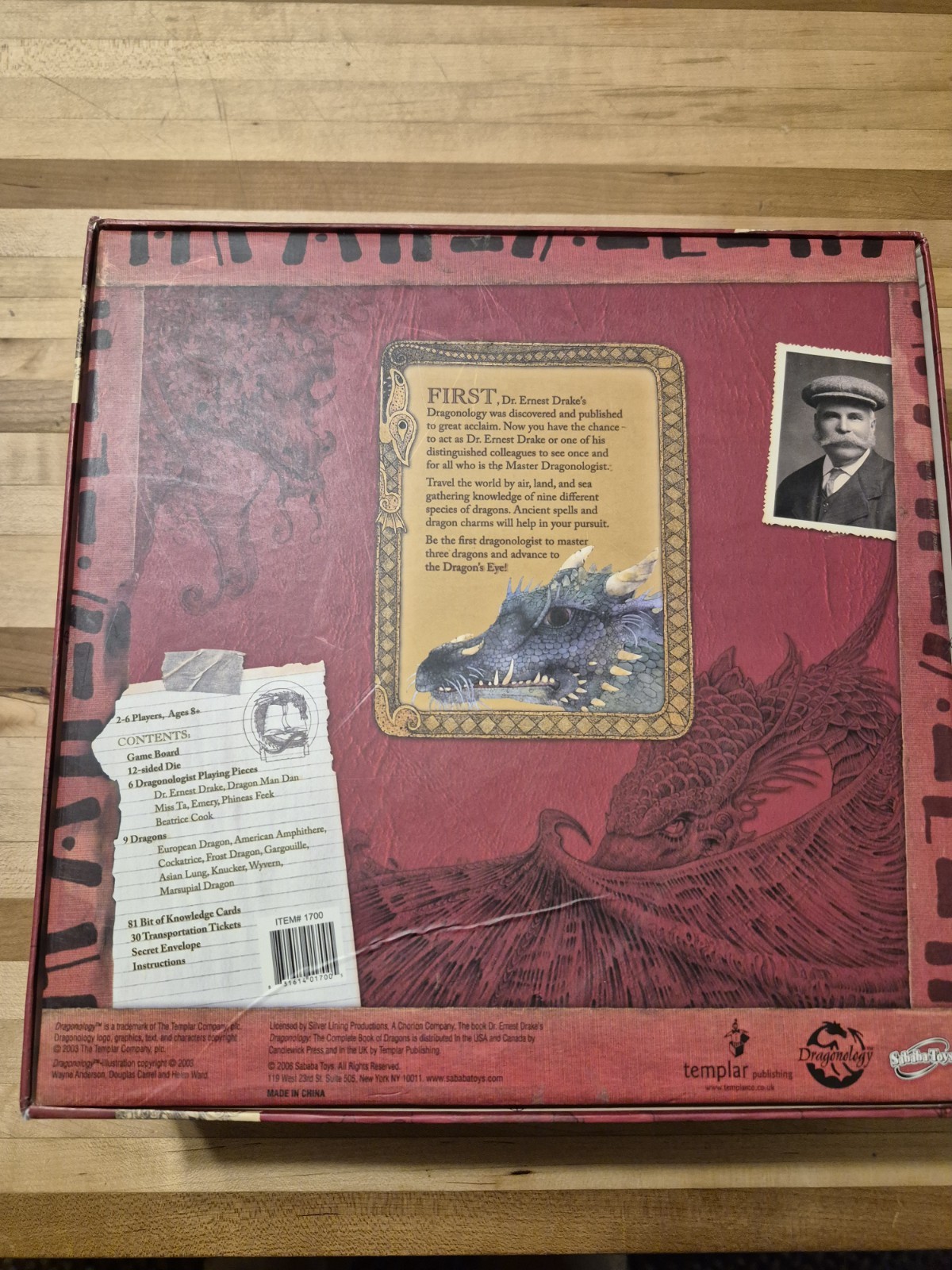 Dragonology The Game COMPLETE Sababa Toys 2006 Dragons Fantasy Books