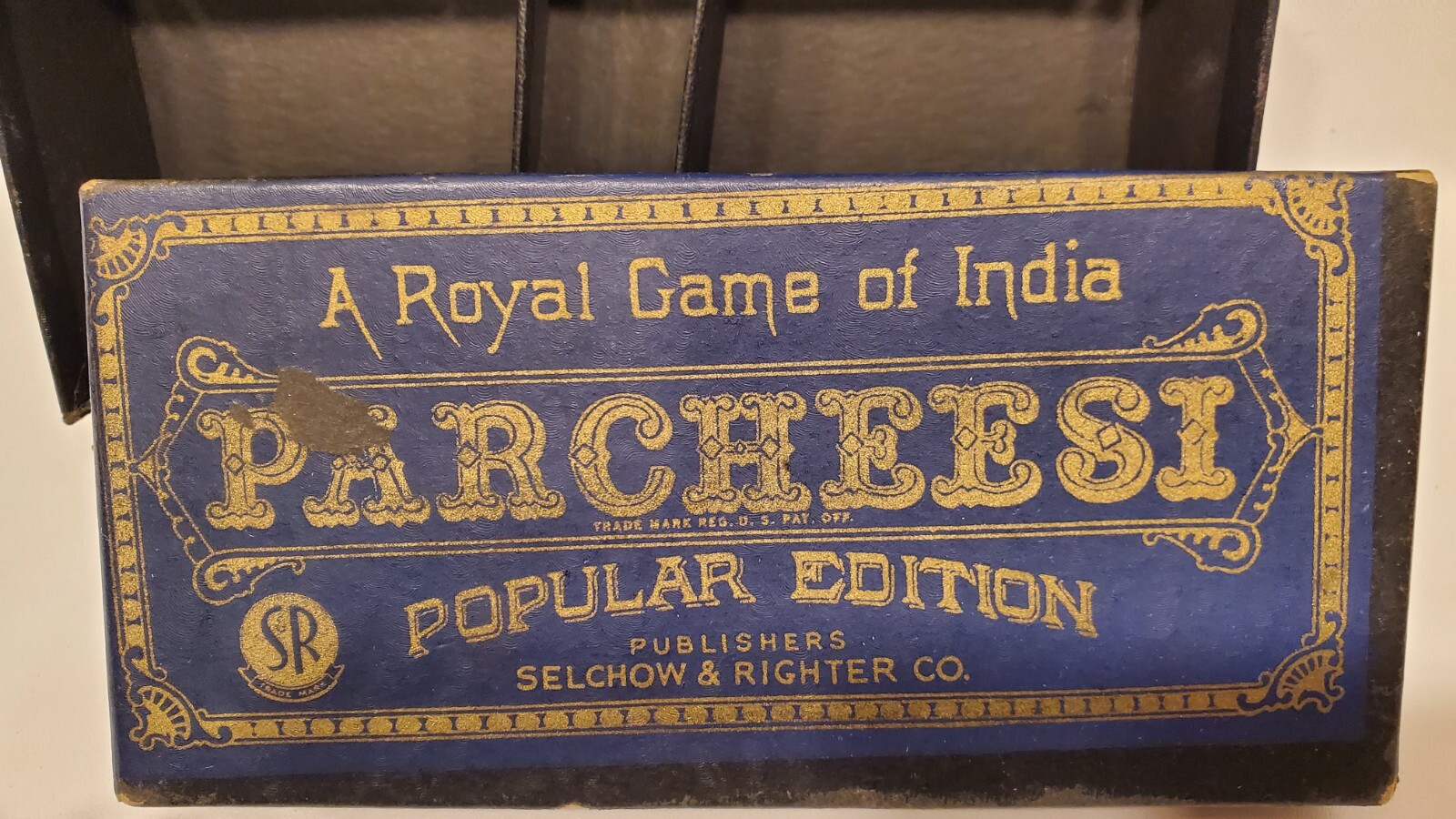 PARCHEESI A Royal Game of India Popular Edition by Selchow & Righter