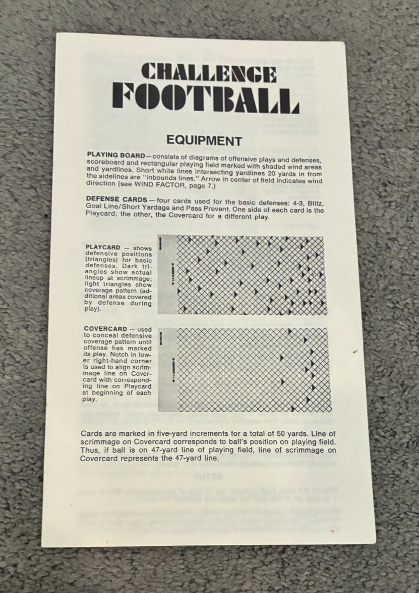 Challenge Football by 3M Games – Vintage 1972 NFL Bookshelf Game – 100% Complete