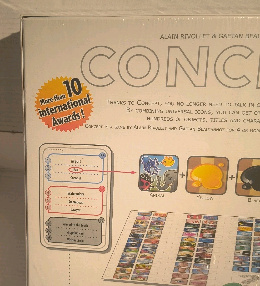 Concept Award-Winning Board Game Ages 10+, Family, Players 4-12+ NEW AND SEALED