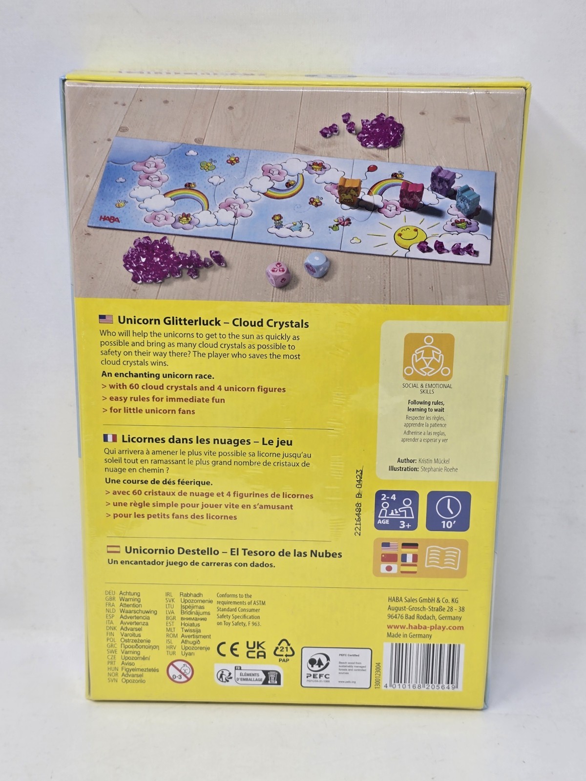 Unicorn Glitterluck: Cloud Crystals – Children’s Game by HABA – New & Sealed