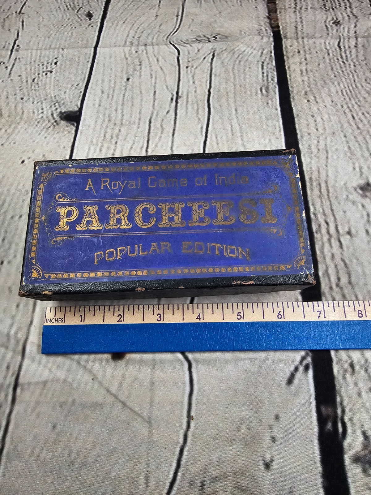 1918 Selchow & Righter Parcheesi Popular Edition Brass Counters w/ Instructions