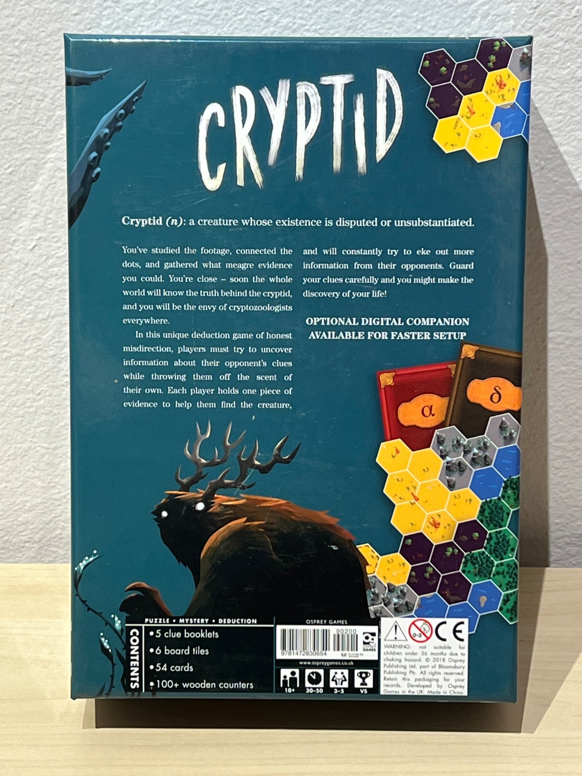 Cryptid • Game By Hal Duncan • 2018 • Osprey Games • 100% Complete • Excellent!