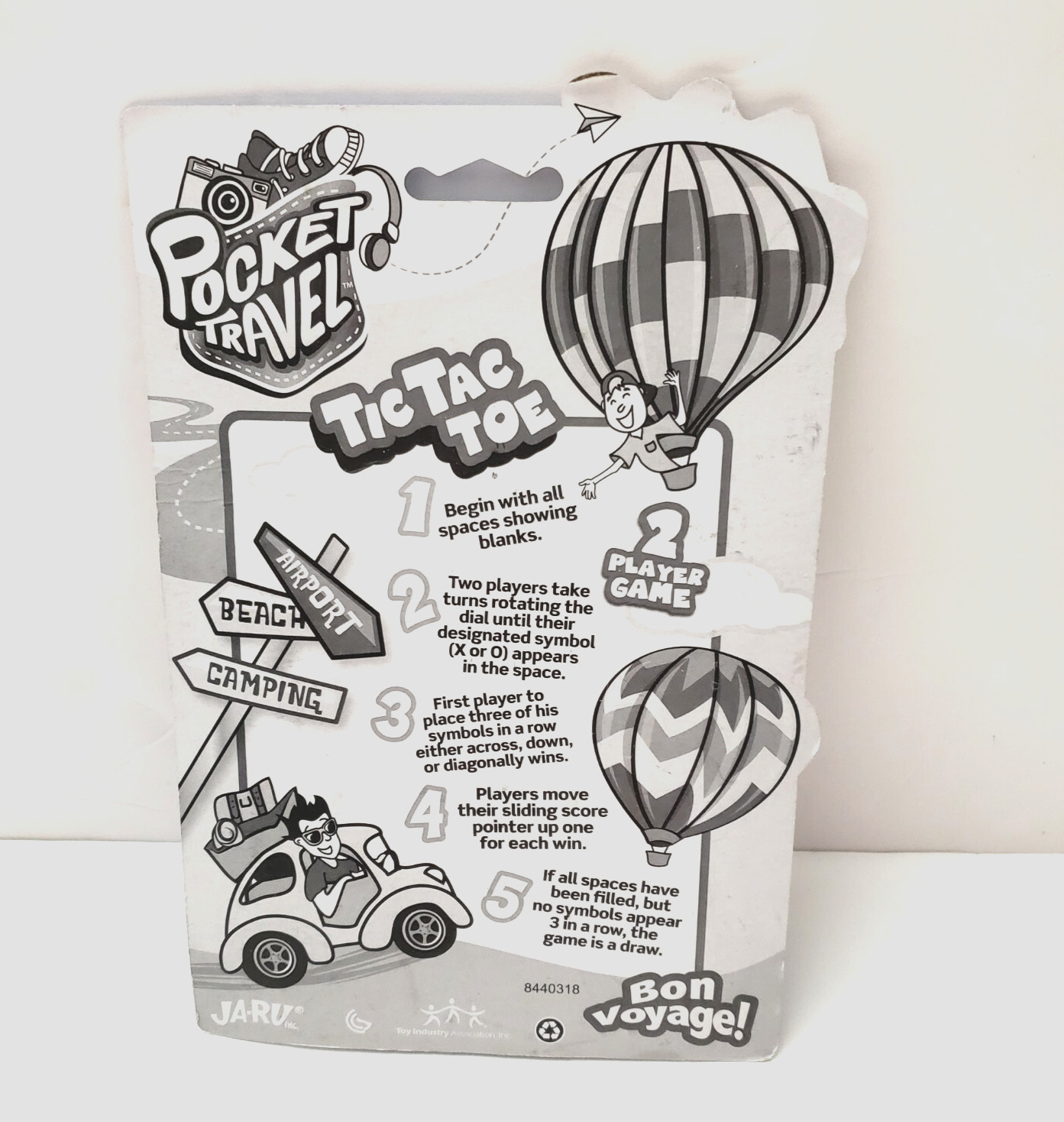 TicTacToe Game Travel Pocket Size 6×9 NIP