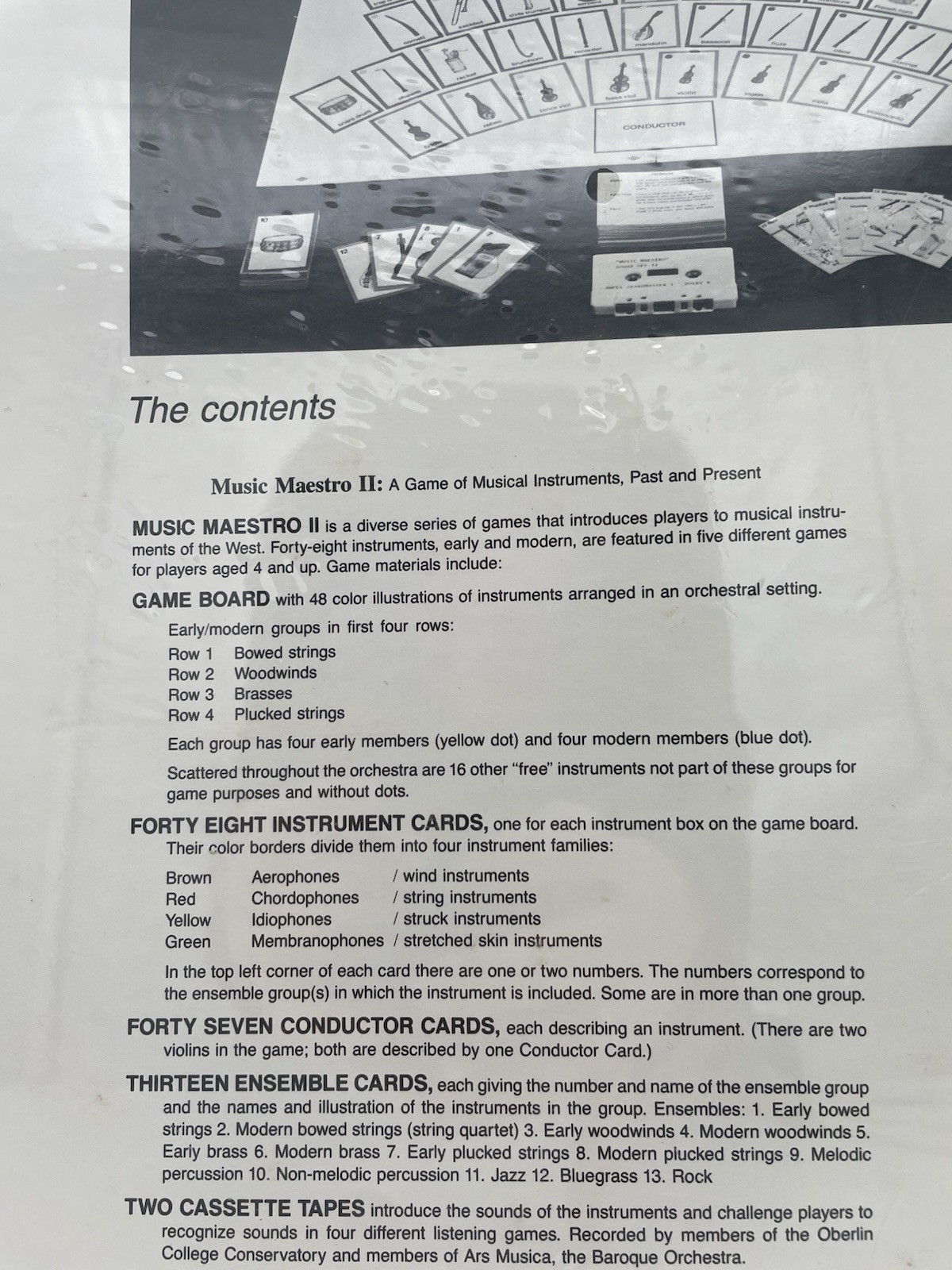 Vtg Music Maestro Game: A Game of Musical Instruments Past & Present- Sealed