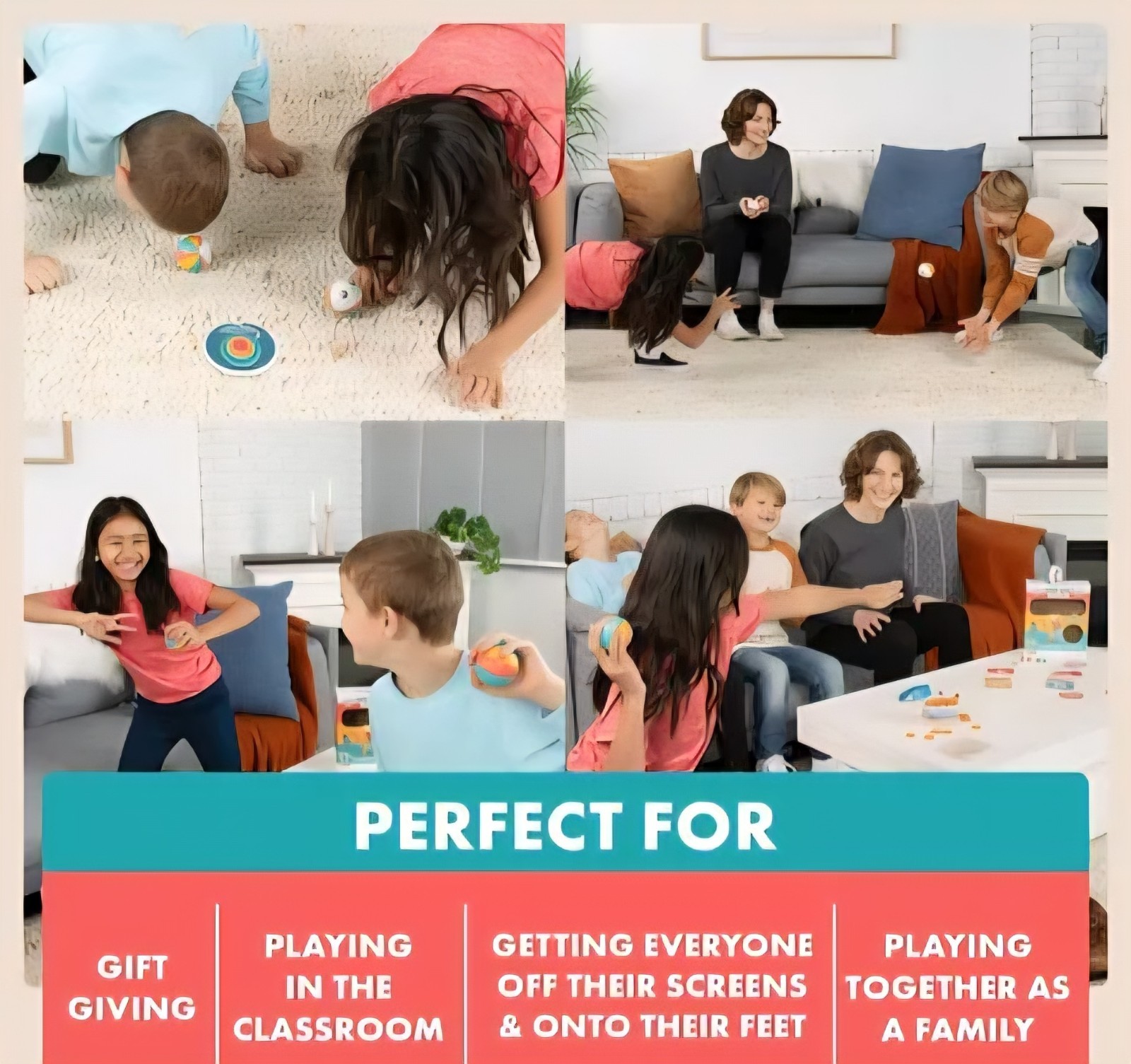 Kitten Games Roly Poly Goalie Board Game Family Bonding Counting Skills New
