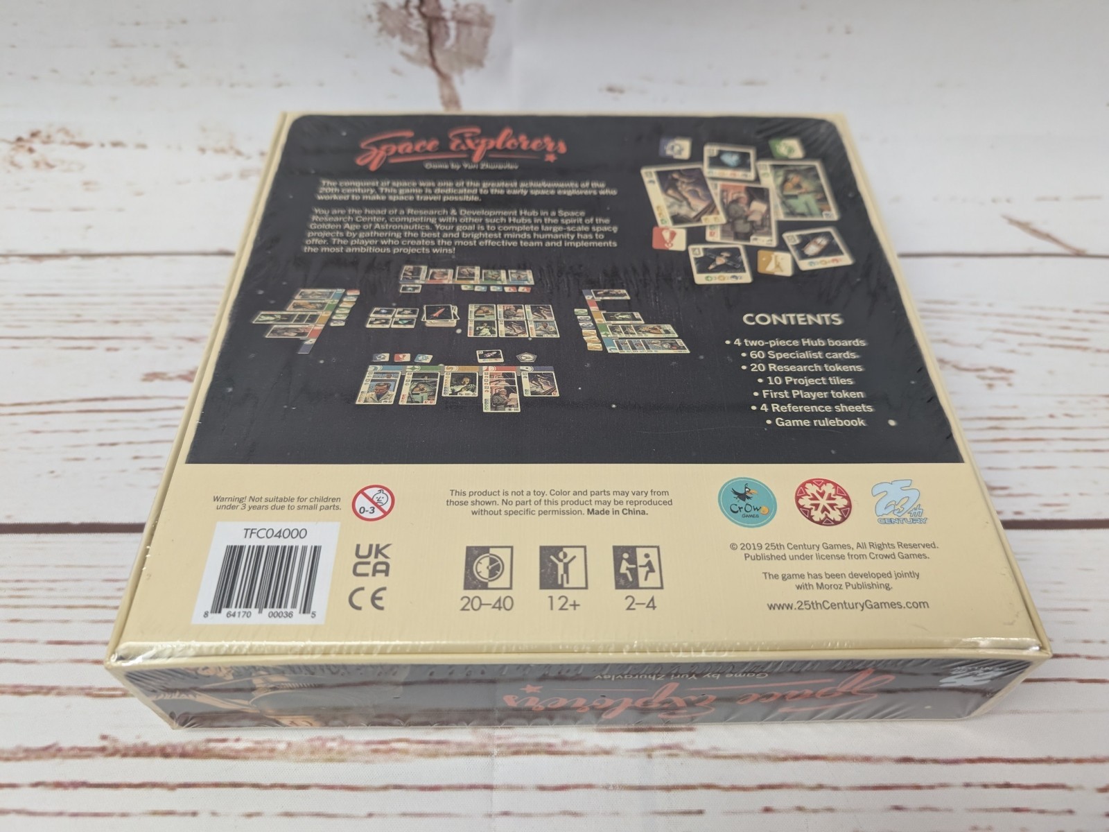 Space Explorers Board Game 25th Century Games NIS Space Exploration Theme