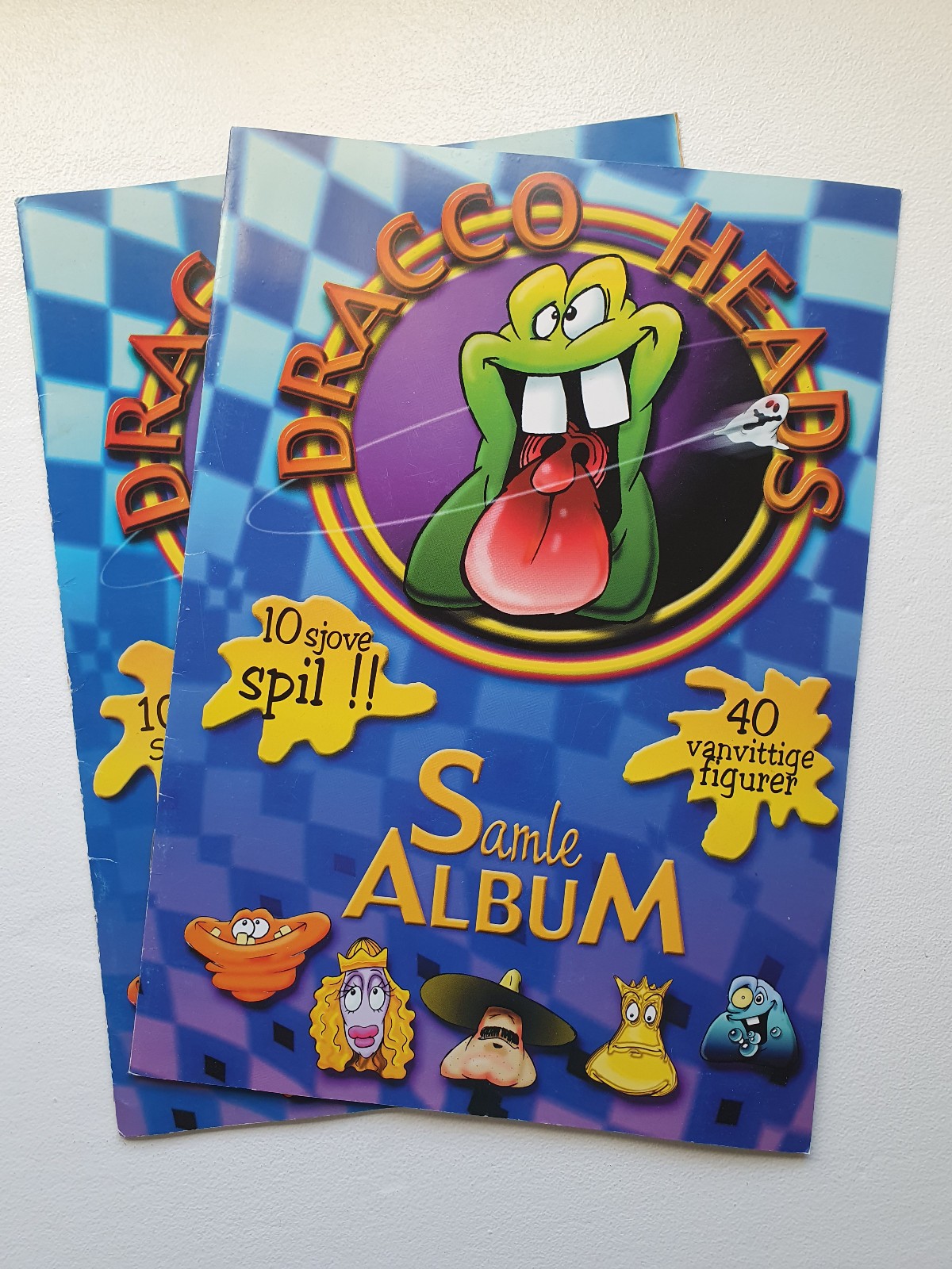 Danish Dracco Heads sticker album – Gogo’s Crazy Bones-like