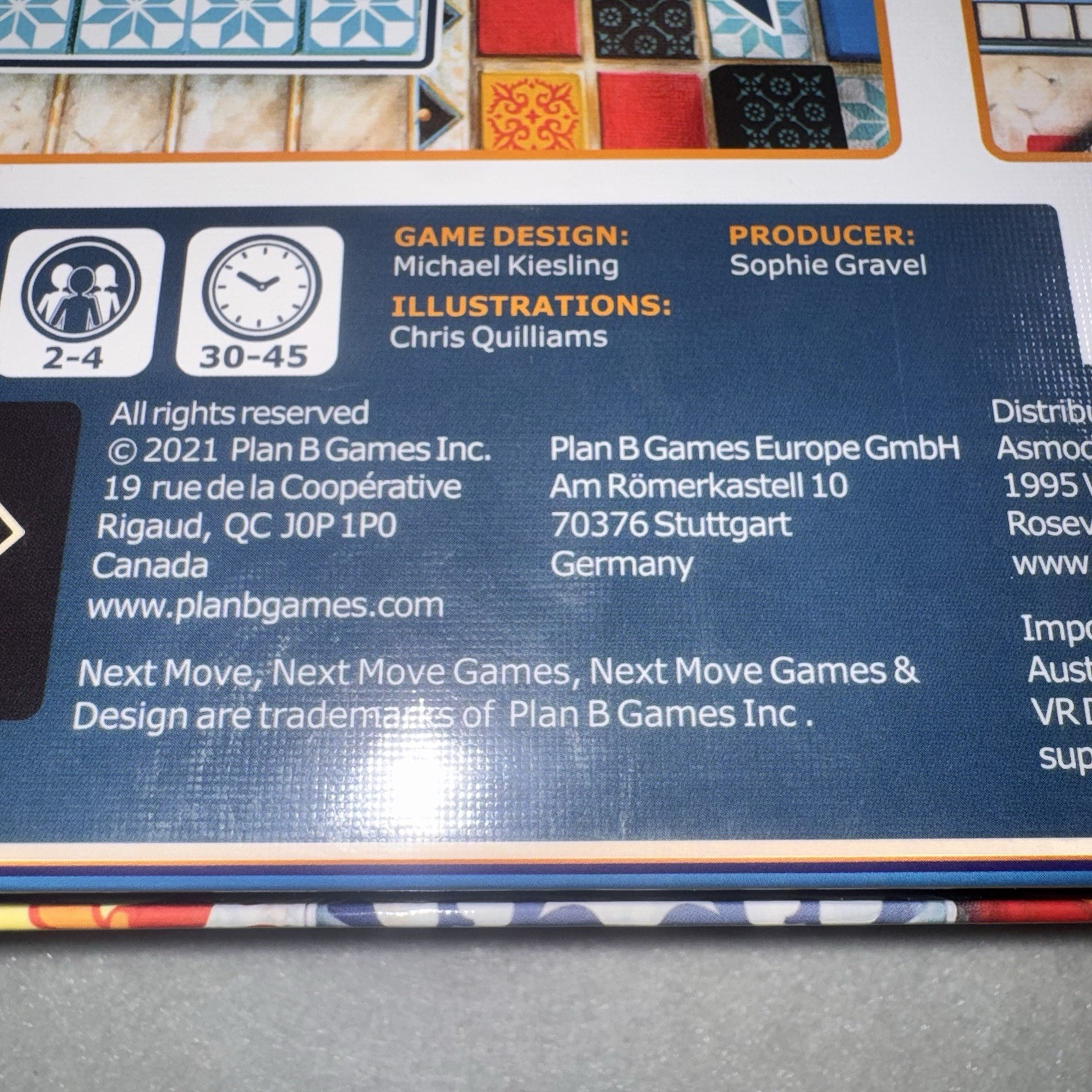 Azul Strategy Board Game 100% Complete 2021 Next Move 2-4 Players VG COND.