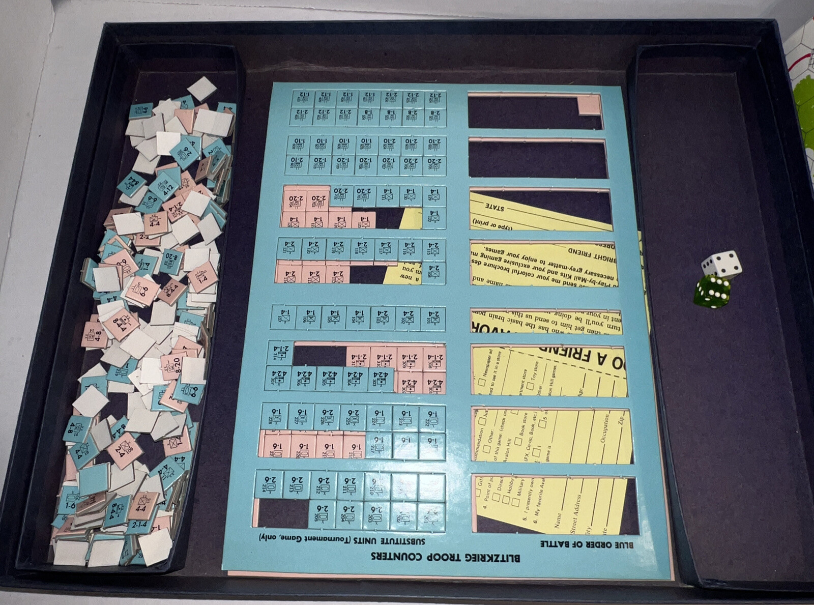 BLITZKRIEG Realistic Game Of Lightning Warfare – Avalon Hill Company 1965 RARE!!