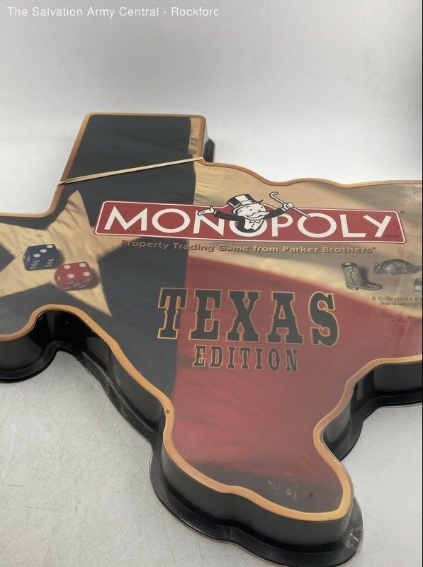 1999 Hasbro The Texas Edition Property Trading Monopoly Board Game