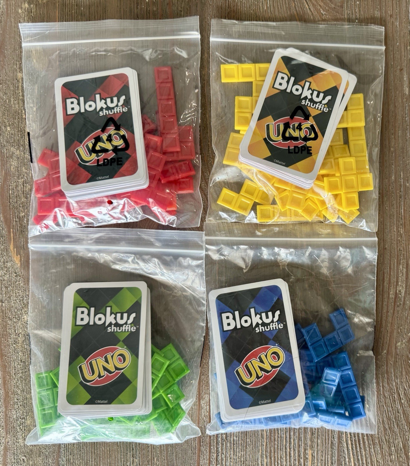 Blokus Shuffle UNO Edition Strategy Board Card Game – Complete