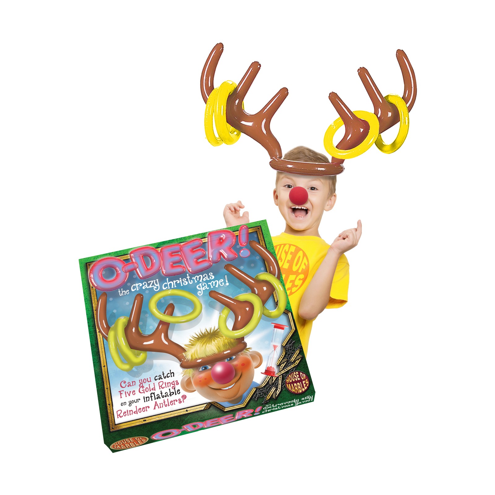 New – House of Marbles O-Deer! – The Crazy Christmas Game – Ages 5+