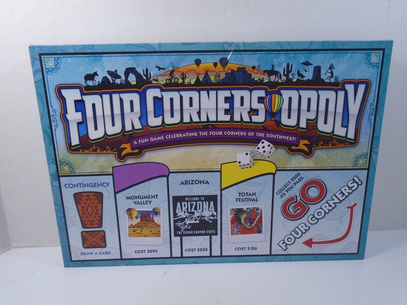 LATE FOR THE SKY–FOUR CORNERS-OPOLY–MONOPOLY BOARD GAME (NEW)
