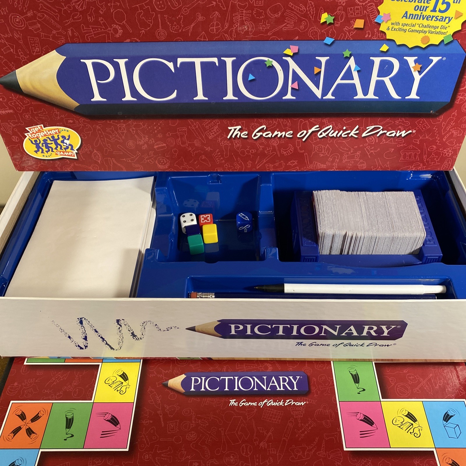 2000 Pictionary 15th Anniversary Edition Complete in Great Condition