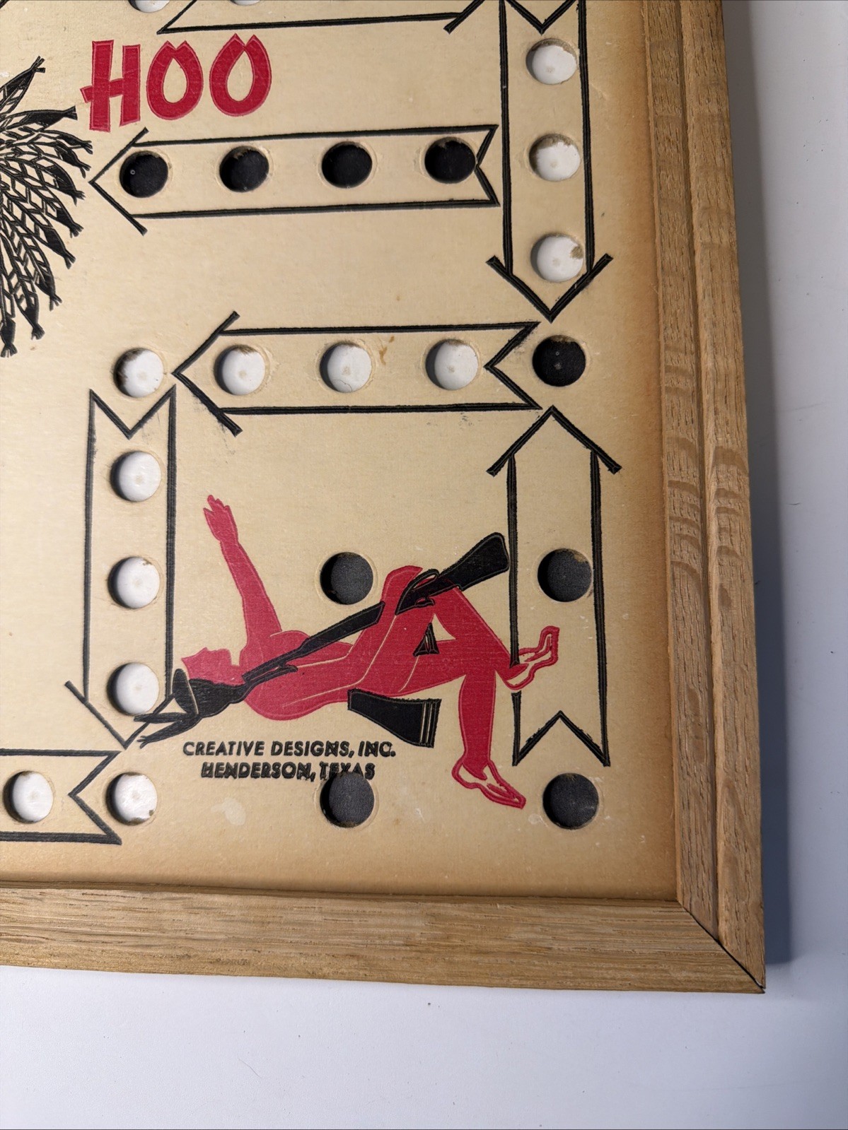 Vtg Wahoo Board Game Board By Creative Design Inc Henderson Texas Great Shape