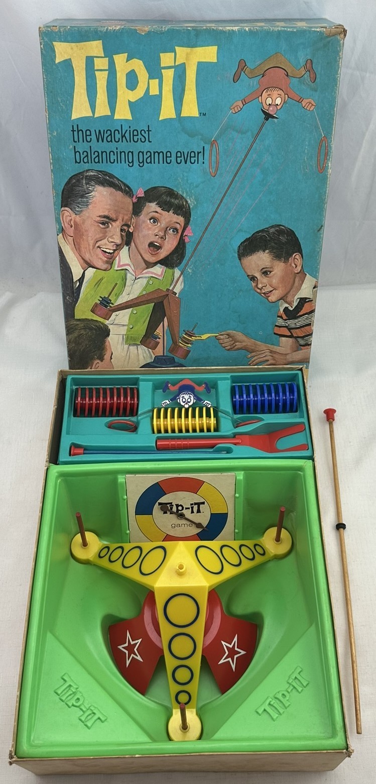 1965 Tip It Game by Ideal Complete in Great Condition FREE SHIPPING