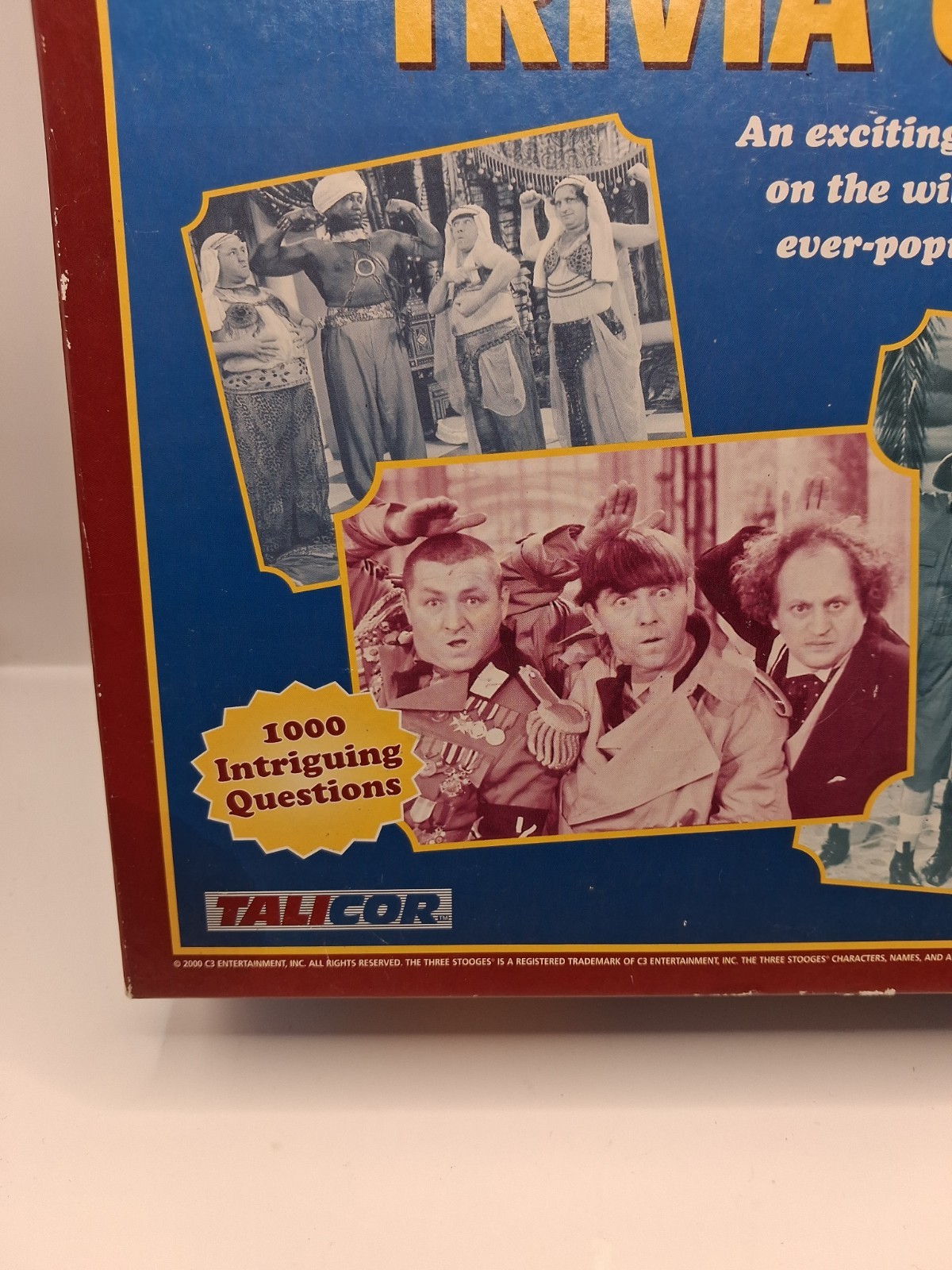 The Official Three Stooges Trivia Game 2000 By Talicor Mo Larry Curly Nyuk Nyuk