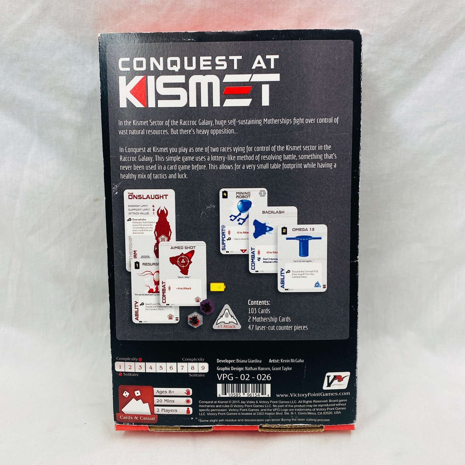 Conquest at Kismet Board Game Victory Point Games 2015 EX/NM