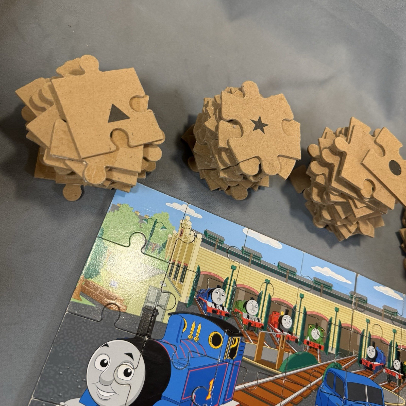 Vintage 2010 Gullane Thomas Limited Tank Engine Large Kids Puzzles Lot of 7