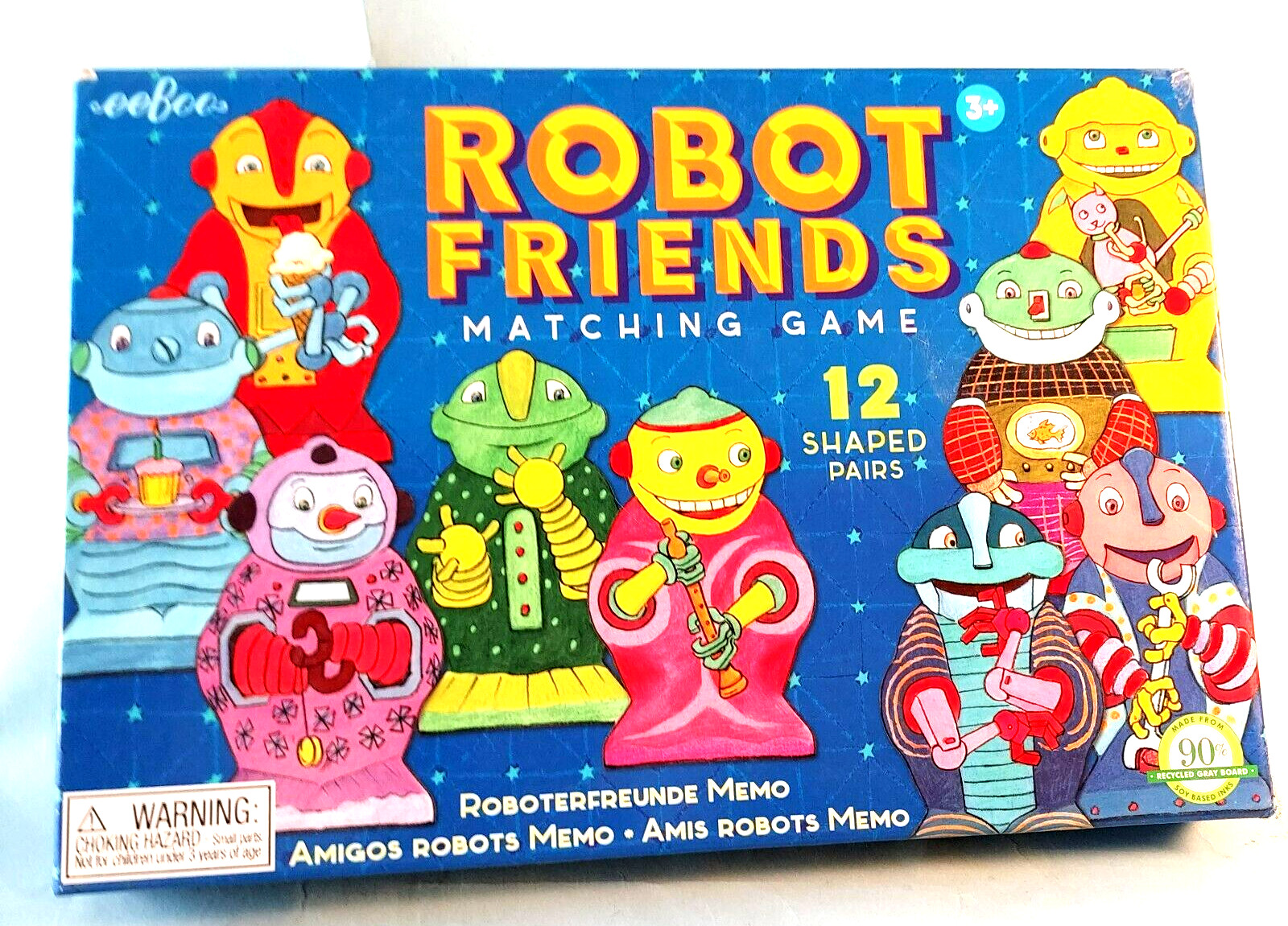 Robot Friends Matching Robot Game by eeBoo Colorful Box of Robots 2014 New