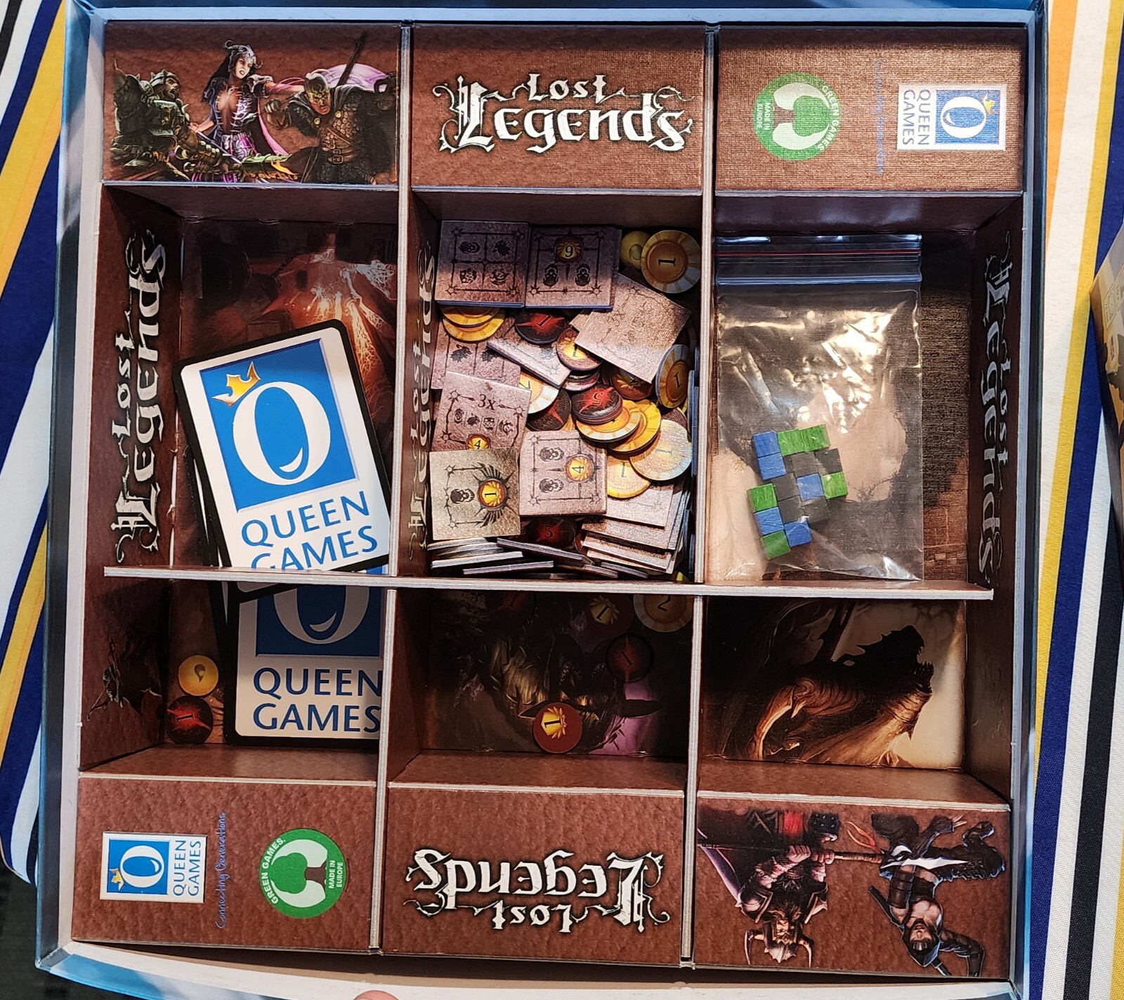 Lost Legends Board Game By Mike Elliott Queen Games Ages 10+ Complete VGUC