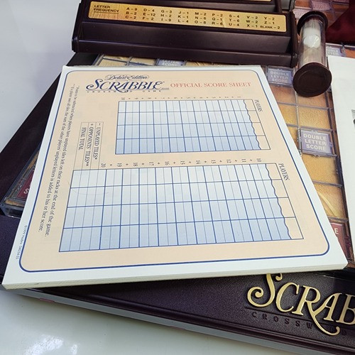 Deluxe Edition Scrabble Crossword Game (1999, Rotating Board) 100% complete/GUC