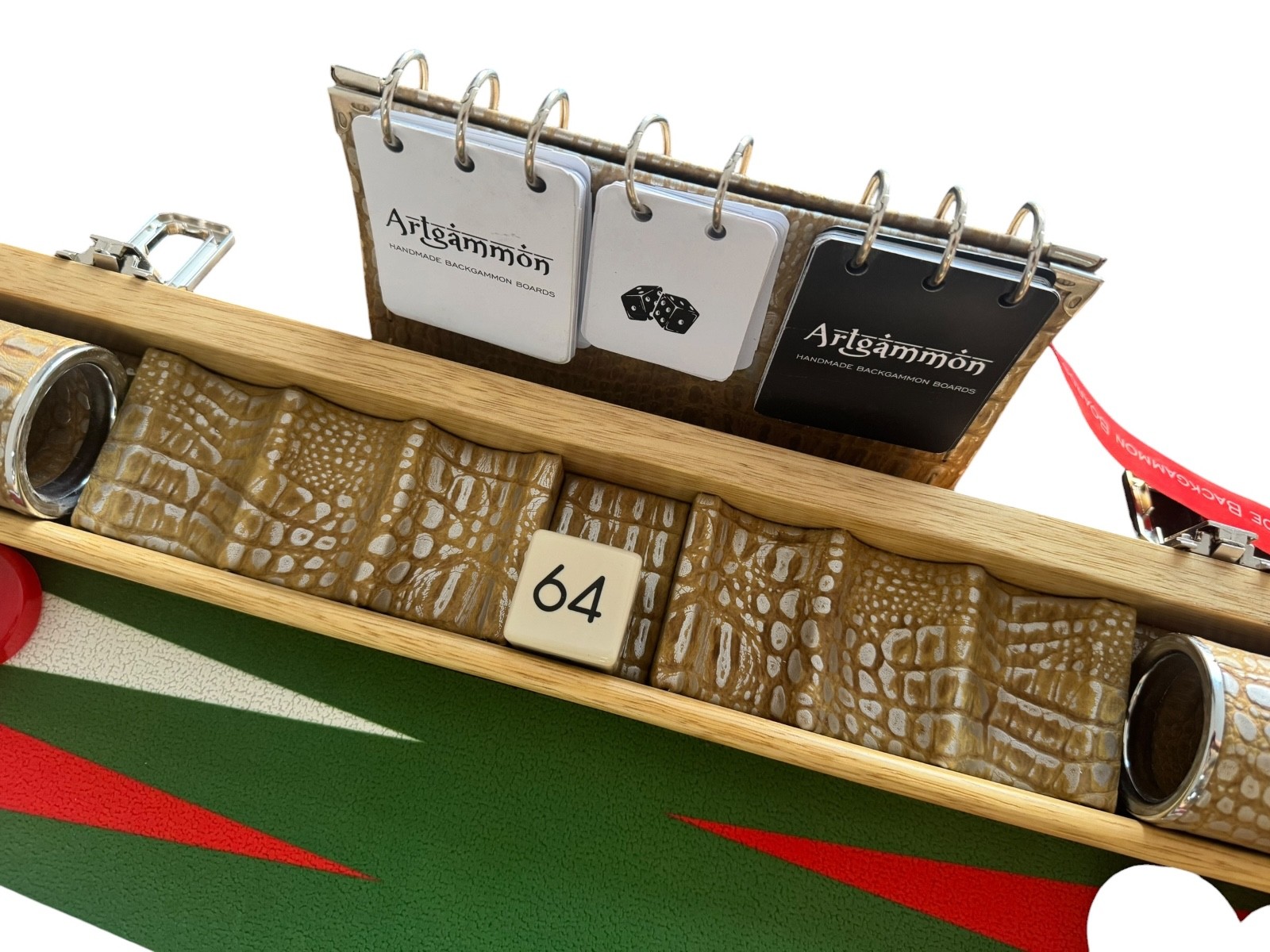Limba WOOD, Travel Size Backgammon Set&12mm Polyester Checkers Very Light
