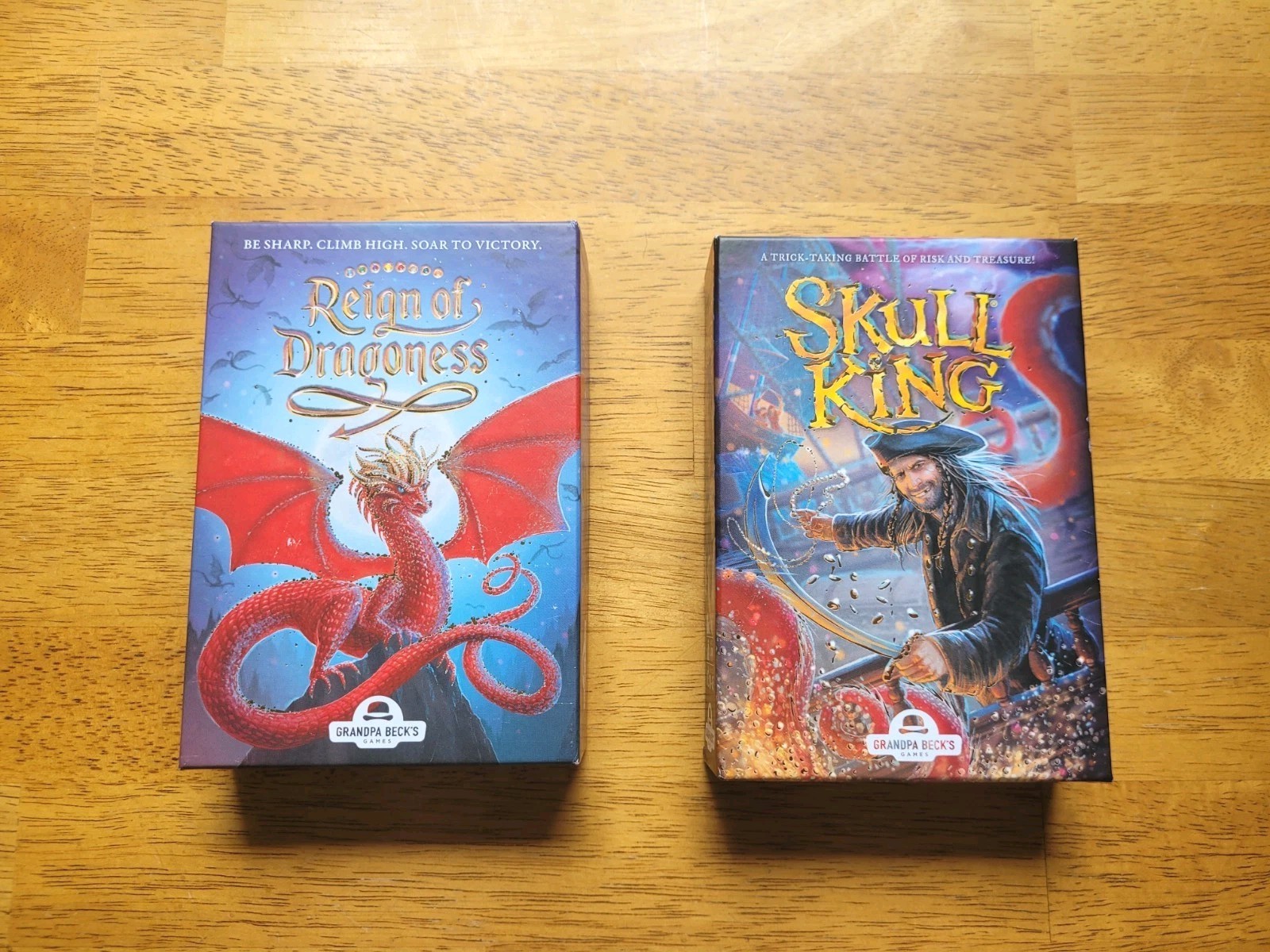 Grandpa Beck’s Games Skull King & Reign Of Dragoness Cards Complete In Box Set