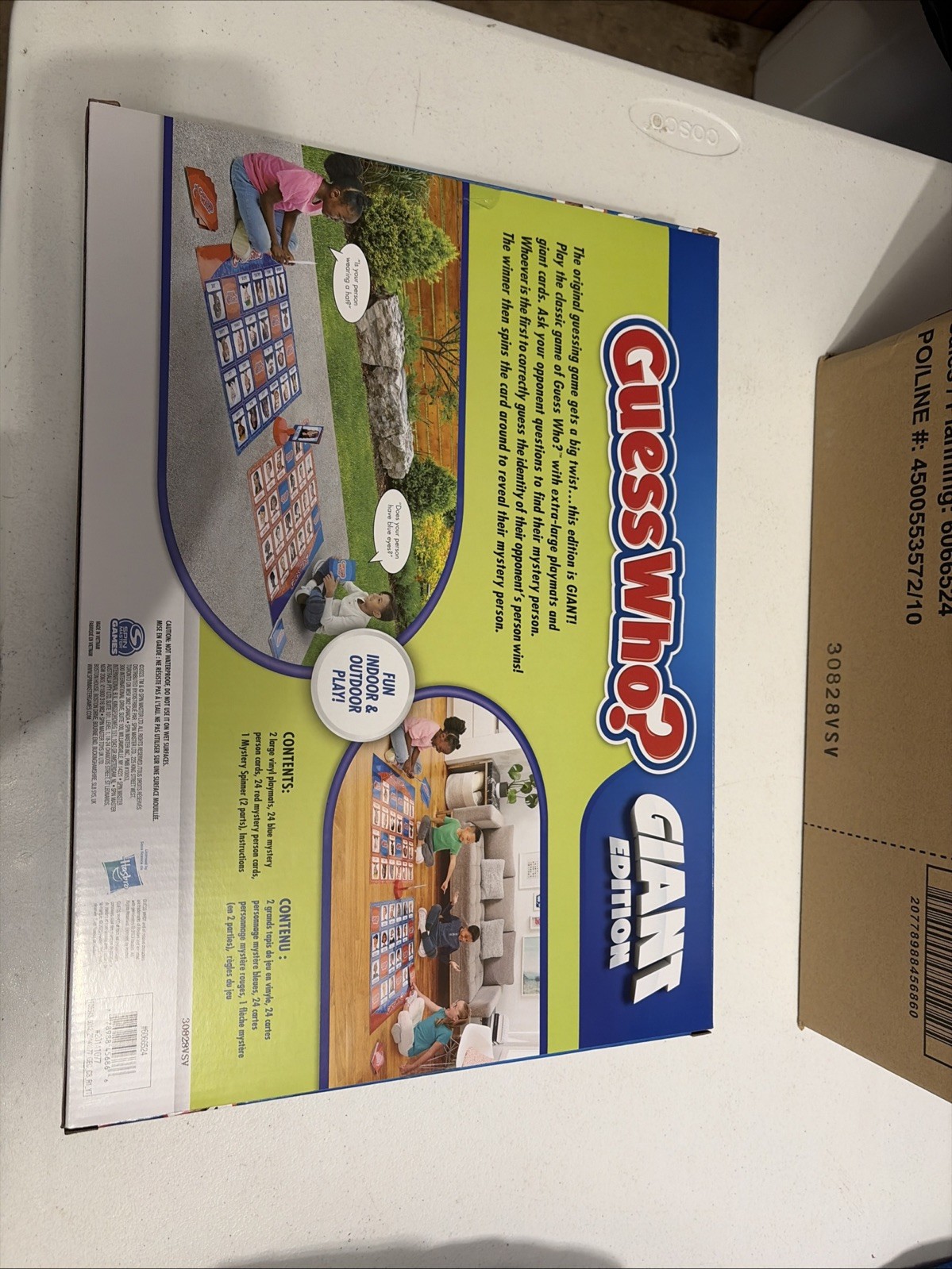 Guess Who Giant Edition Board Game Hasbro Extra Large Indoor Outdoor Game