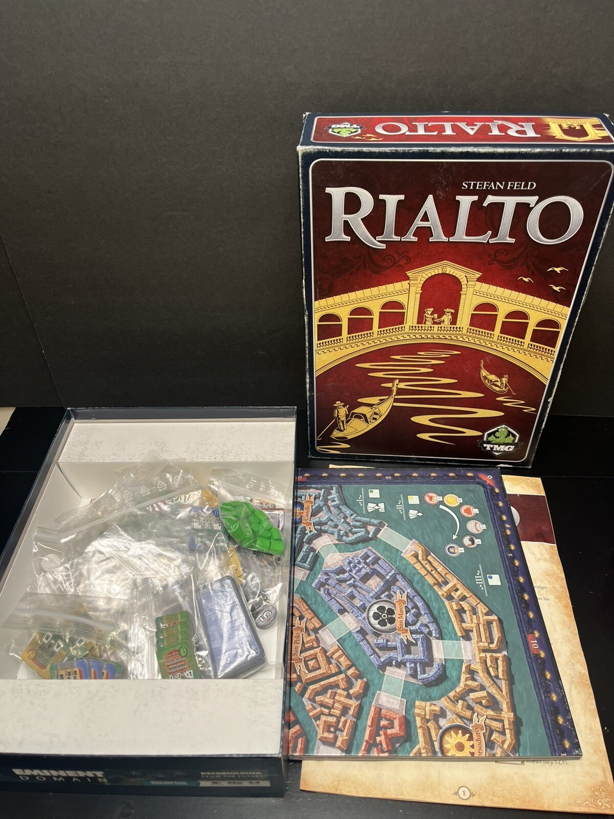 Rialto Stefan Feld Board Game 2013 100% Complete Venice Tactical City TMG